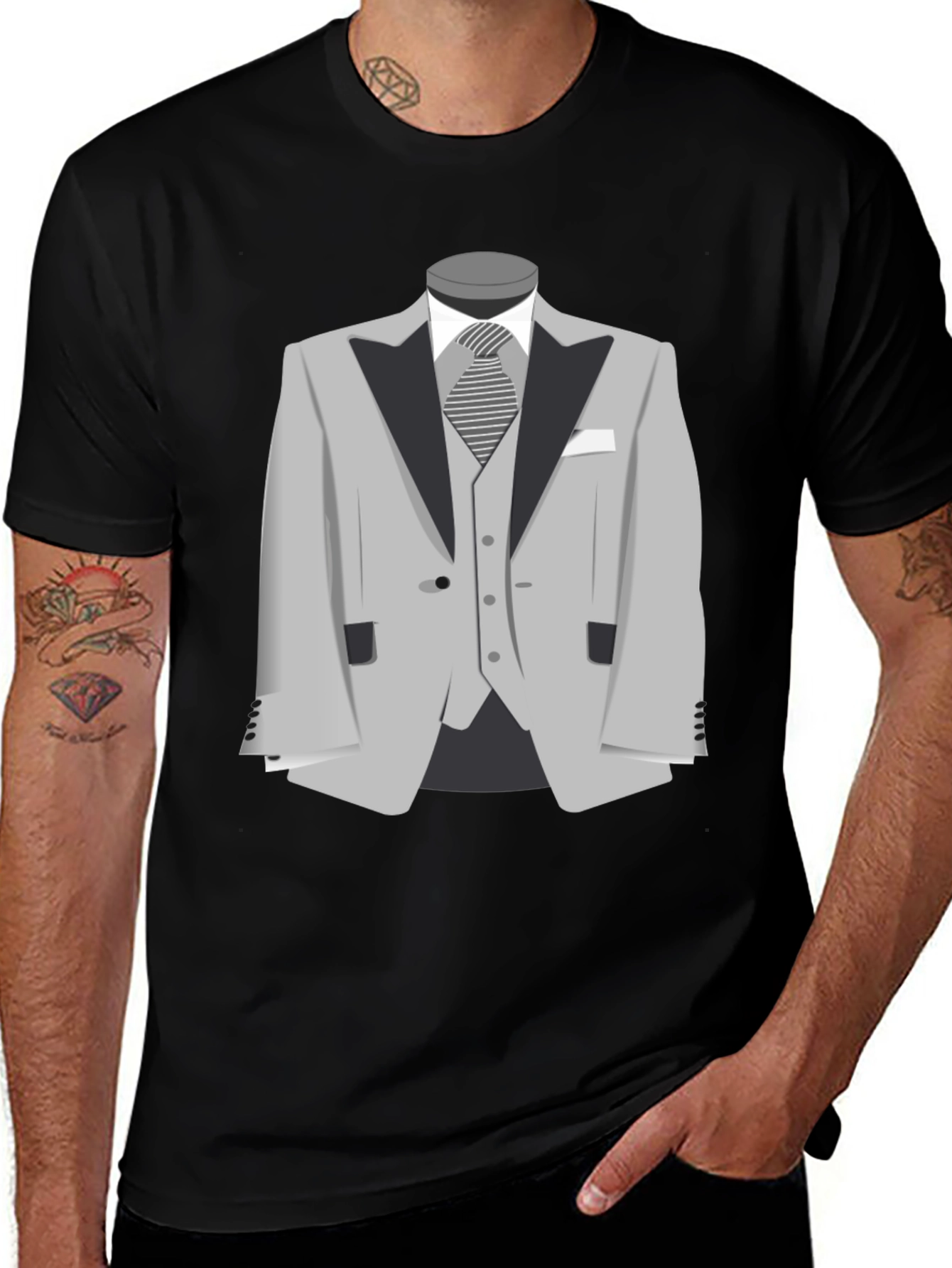 Suit T-Shirt - Stylish Graphic Tee