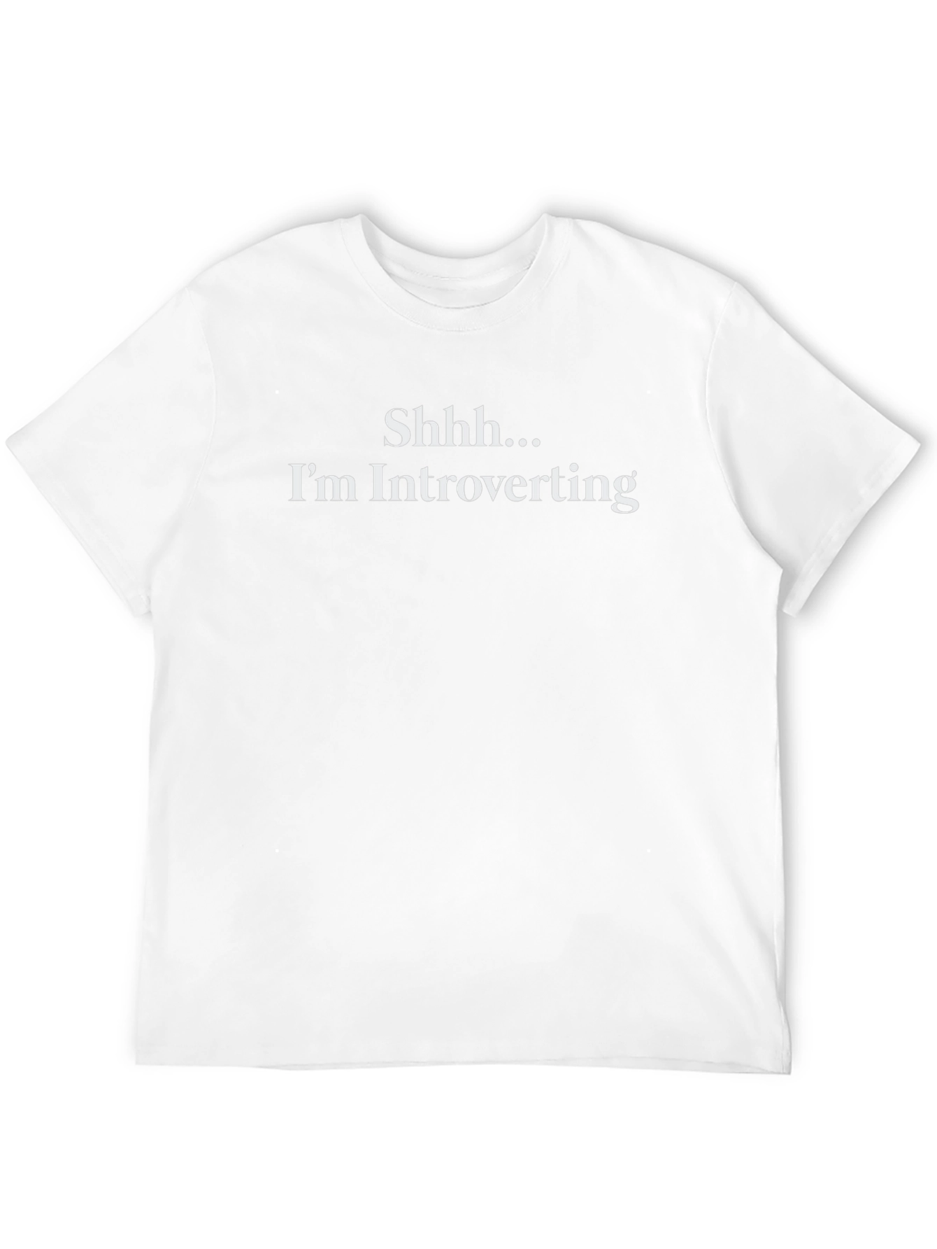 Introverting T-Shirt - Soft Black Cotton Tee
