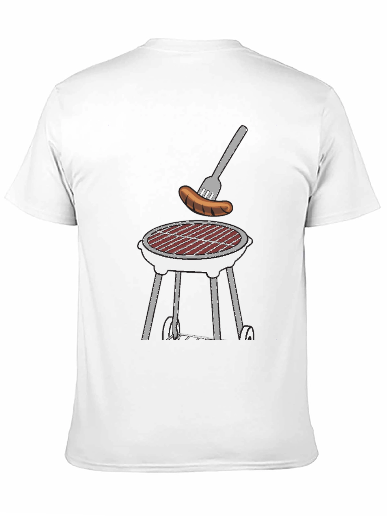 BBQ Grill T-Shirt - Novelty Sausage Graphic Tee