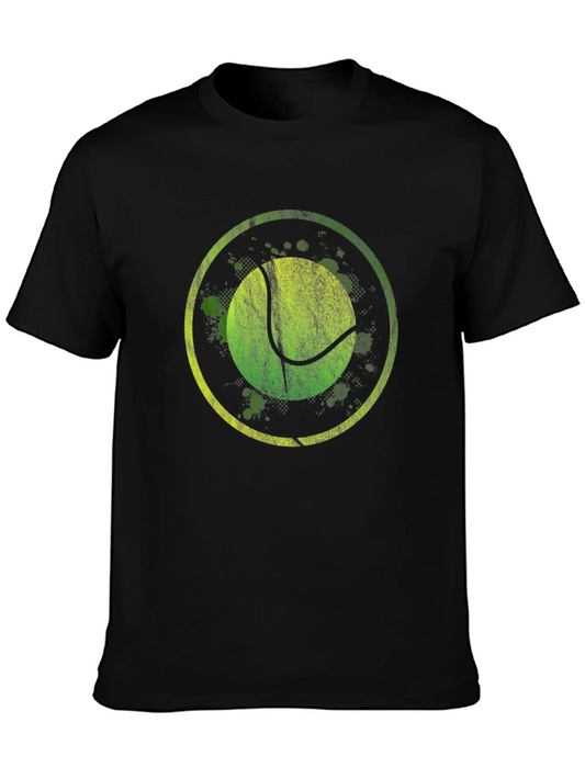 Tennis Ball Graphic Crew Neck T-Shirt
