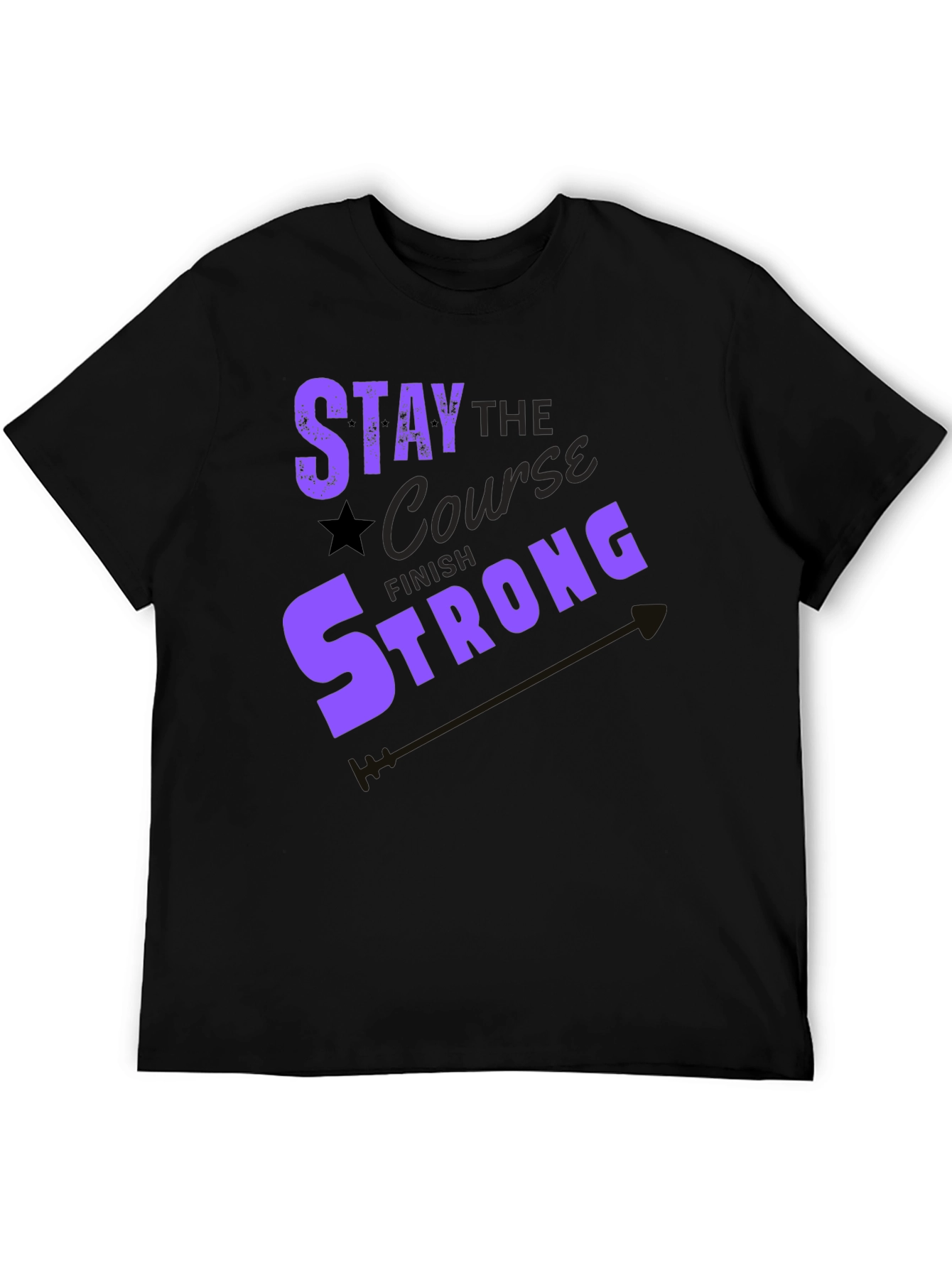 Stay the Course Graphic Tee - Motivation T-Shirt