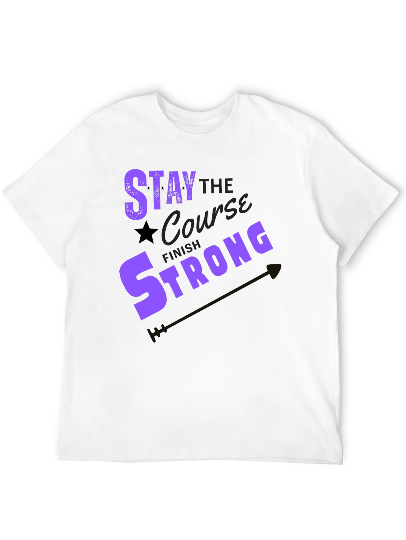 Stay the Course Graphic Tee - Motivation T-Shirt