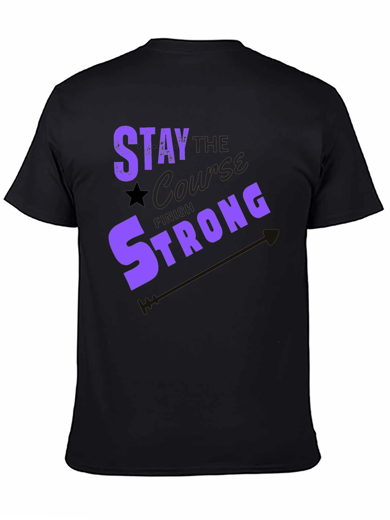 Stay the Course Graphic Tee - Motivation T-Shirt