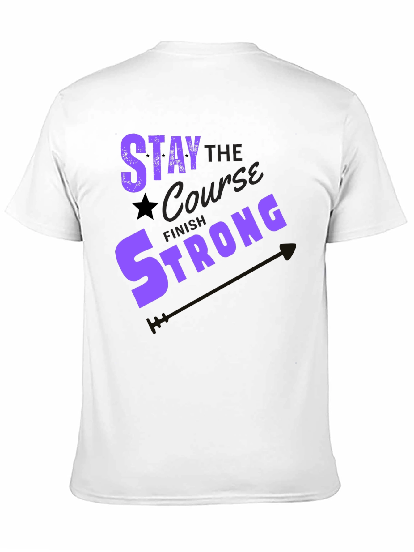 Stay the Course Graphic Tee - Motivation T-Shirt