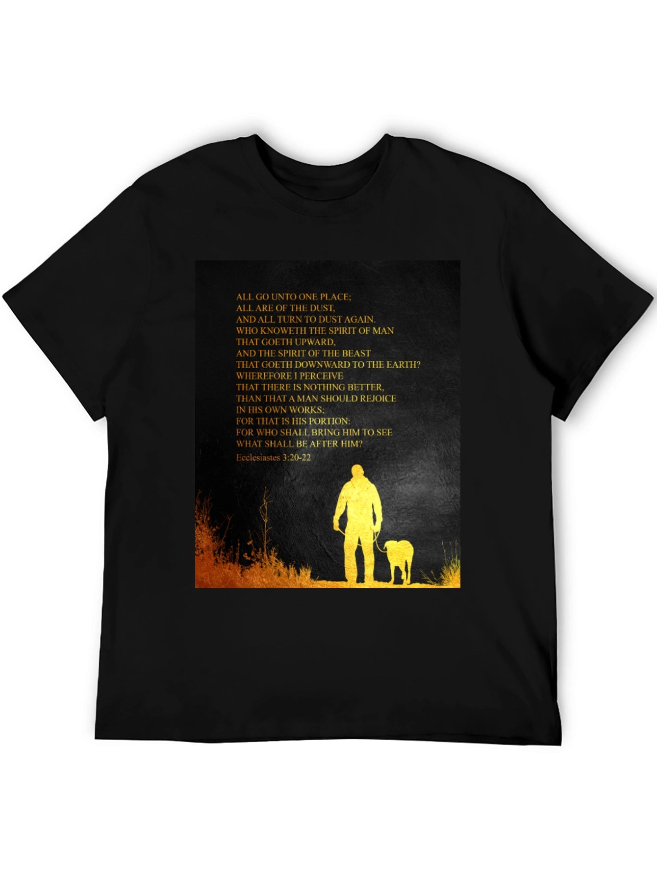 Ecclesiastes T-Shirt: Man and Beast Graphic Tee
