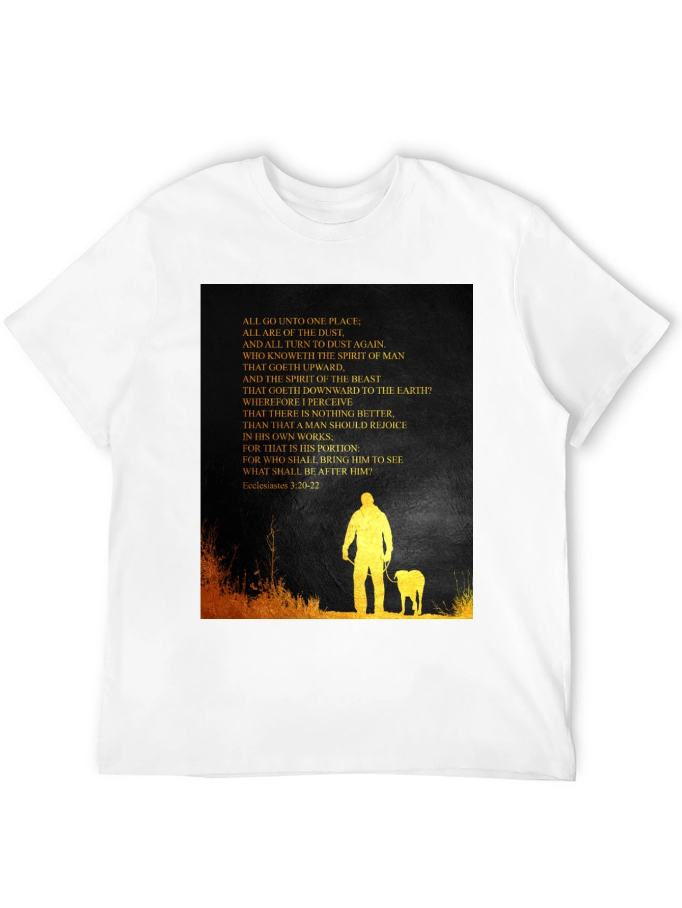 Ecclesiastes T-Shirt: Man and Beast Graphic Tee