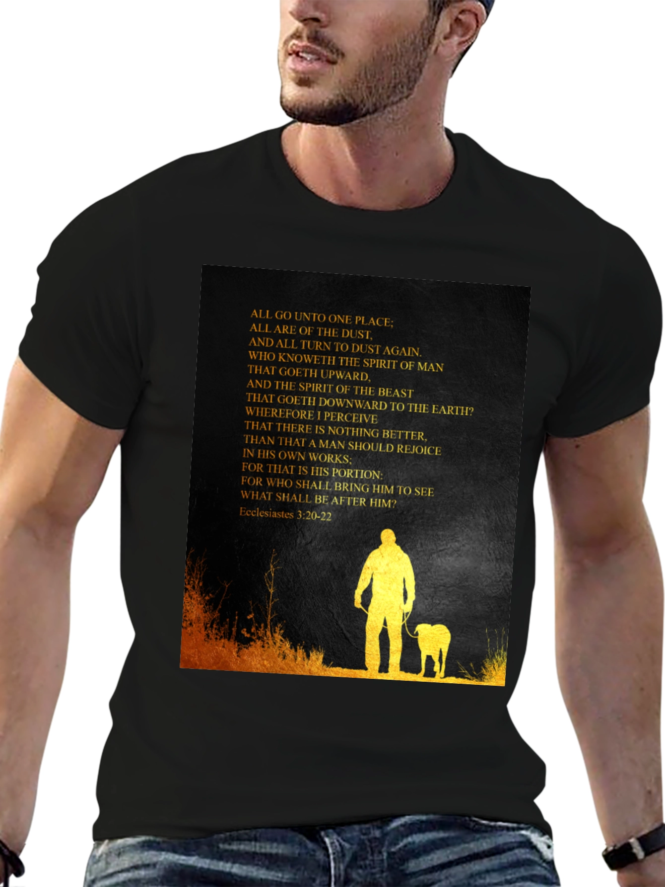 Ecclesiastes T-Shirt: Man and Beast Graphic Tee