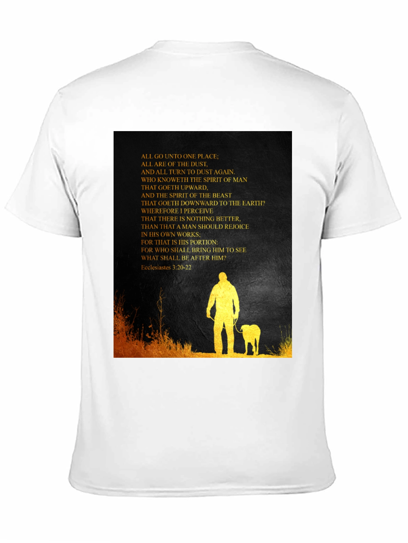Ecclesiastes T-Shirt: Man and Beast Graphic Tee