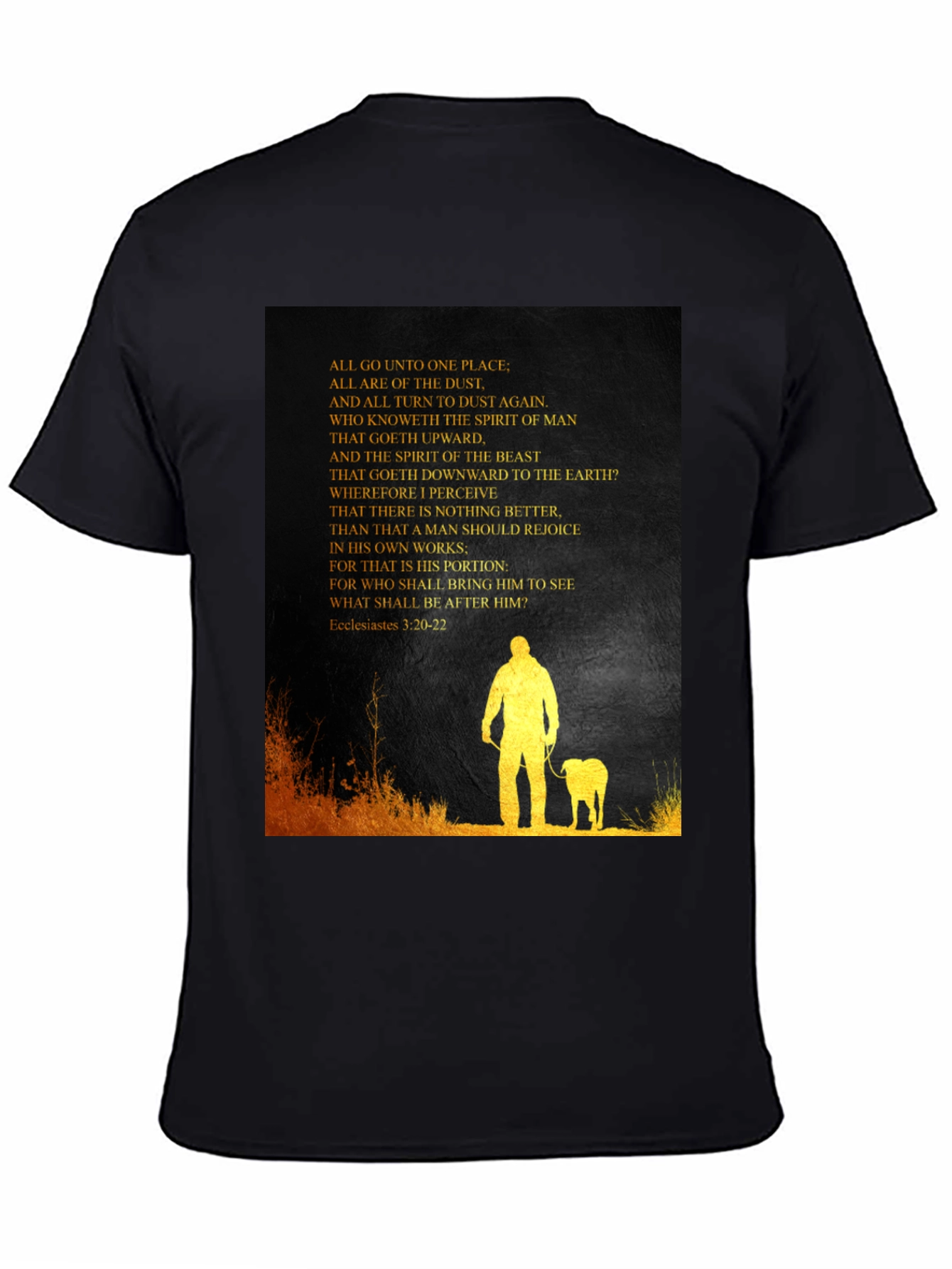 Ecclesiastes T-Shirt: Man and Beast Graphic Tee
