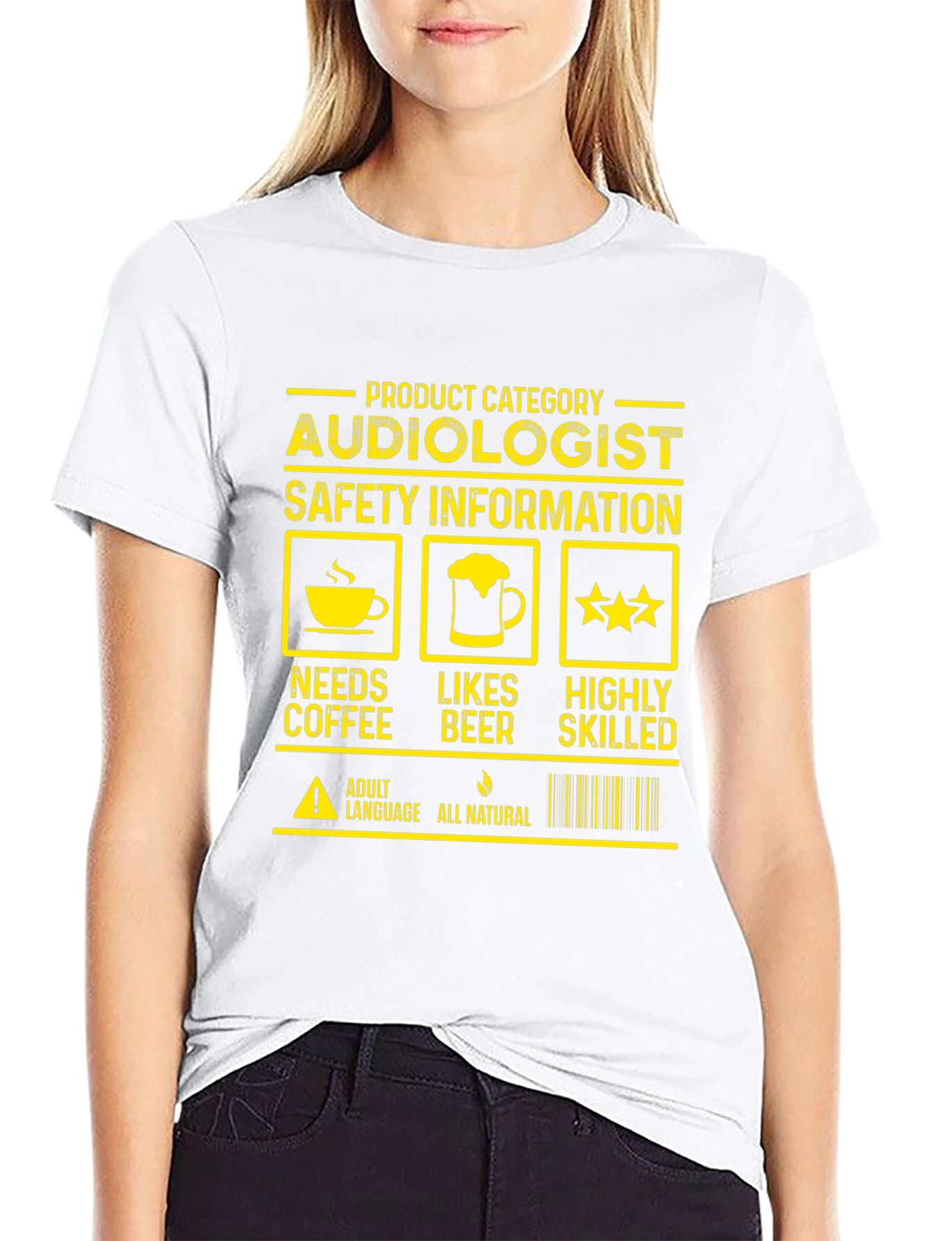 Audiologist Needs Coffee Likes Beer Highly Skilled T-Shirt