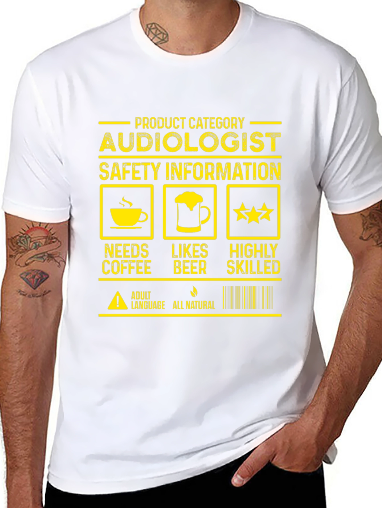 Audiologist Needs Coffee Likes Beer Highly Skilled T-Shirt