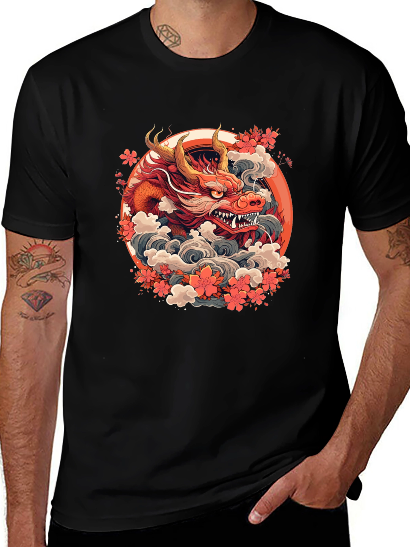 Dragon Graphic Tee - Stylish and Bold