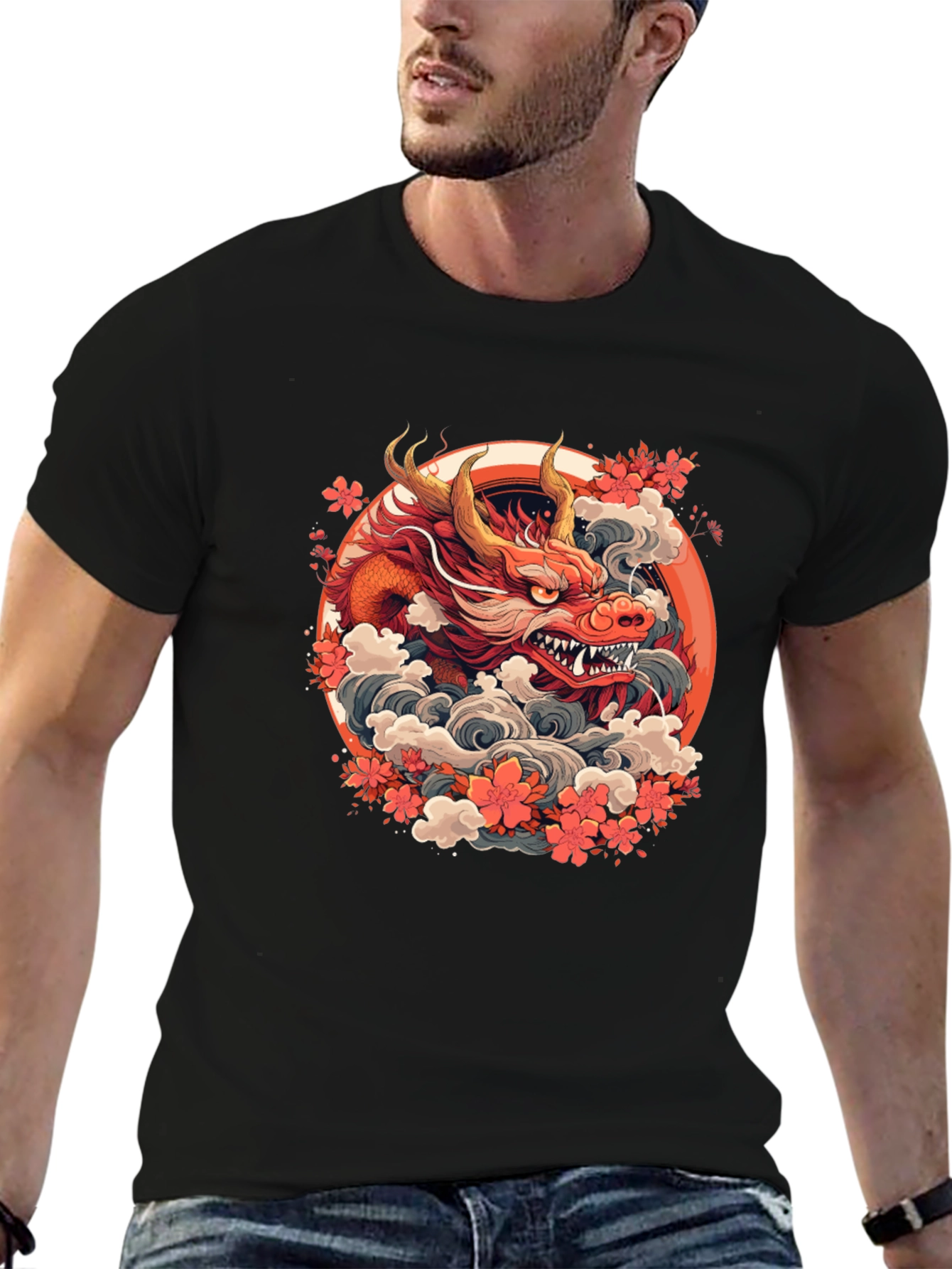 Dragon Graphic Tee - Stylish and Bold