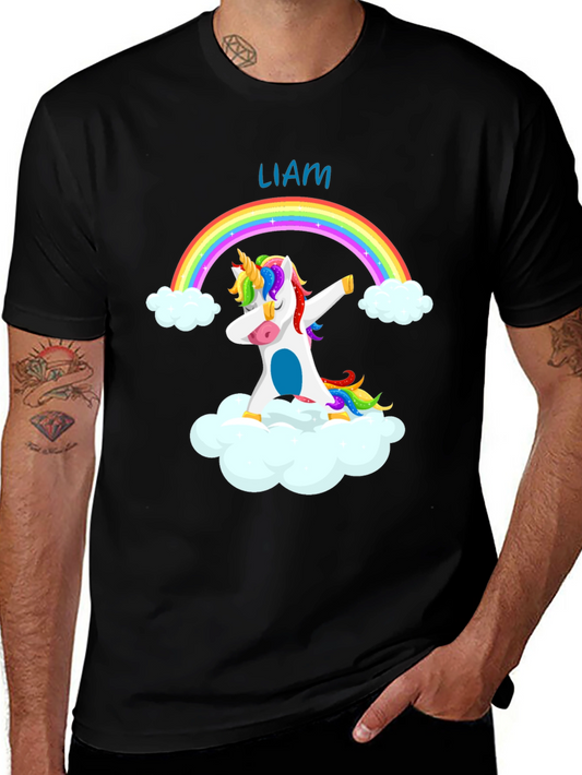 Liams Unicorn Rainbow Dab T-Shirt