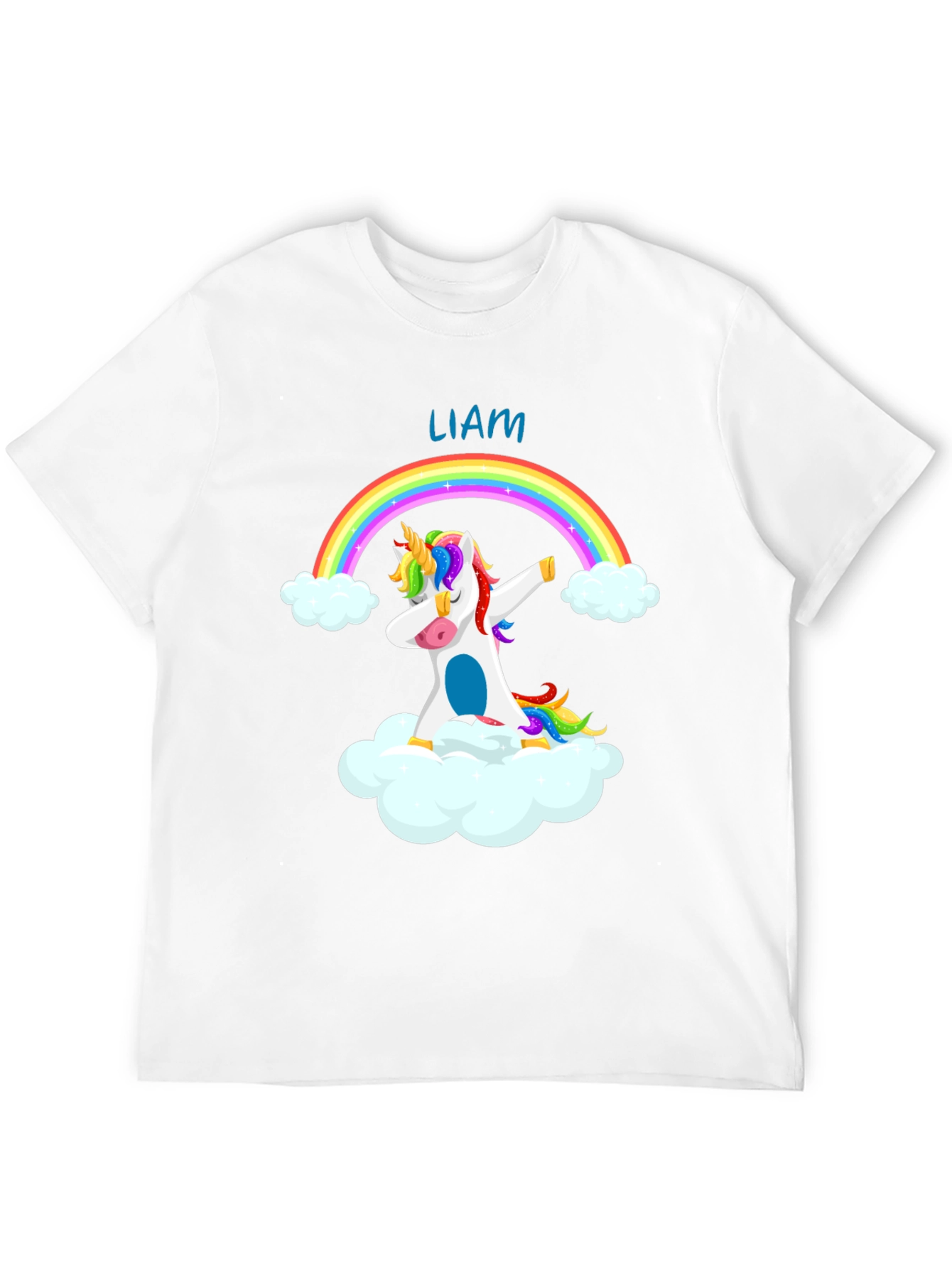 Liams Unicorn Rainbow Dab T-Shirt