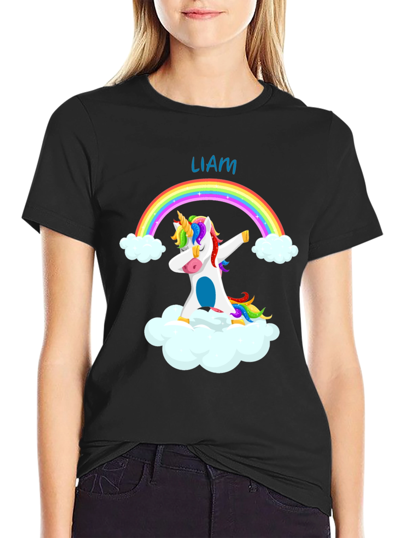 Liams Unicorn Rainbow Dab T-Shirt