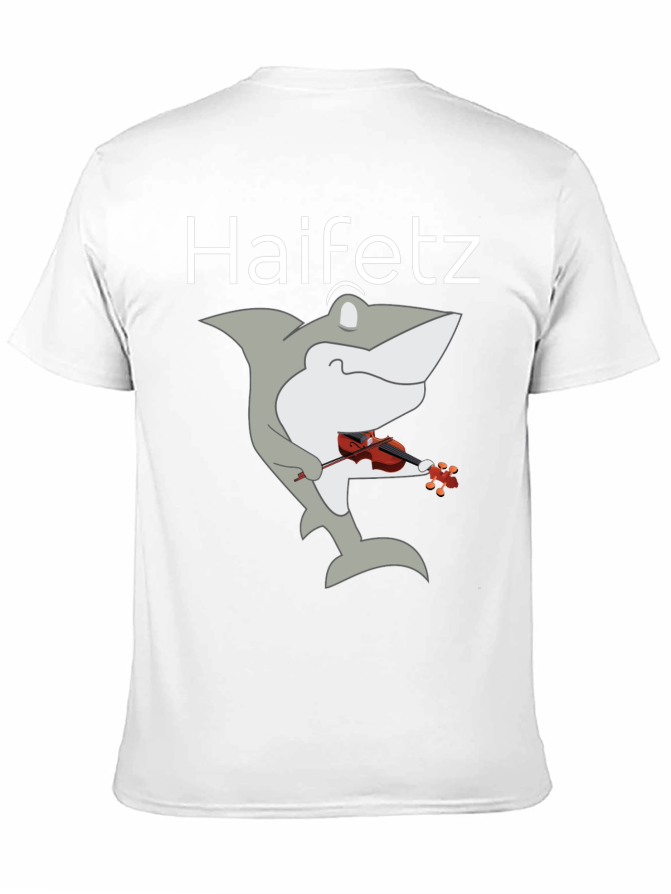 Haifetz Shark Violin T-Shirt - Unique Music Humor