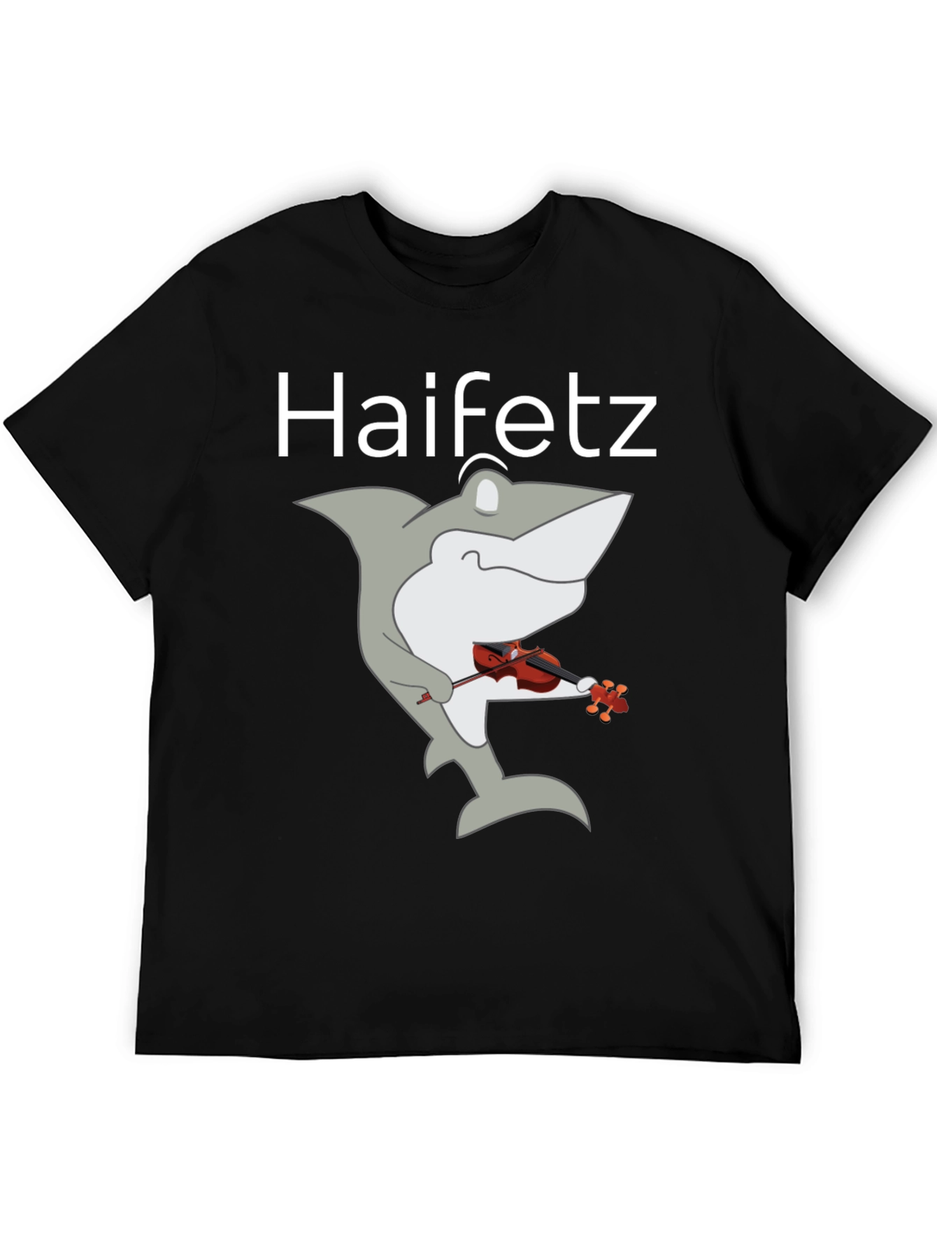 Haifetz Shark Violin T-Shirt - Unique Music Humor