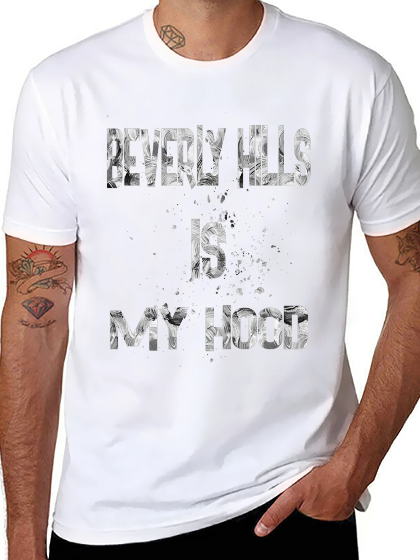 Beverly Hills Is My Hood Graphic T-Shirt