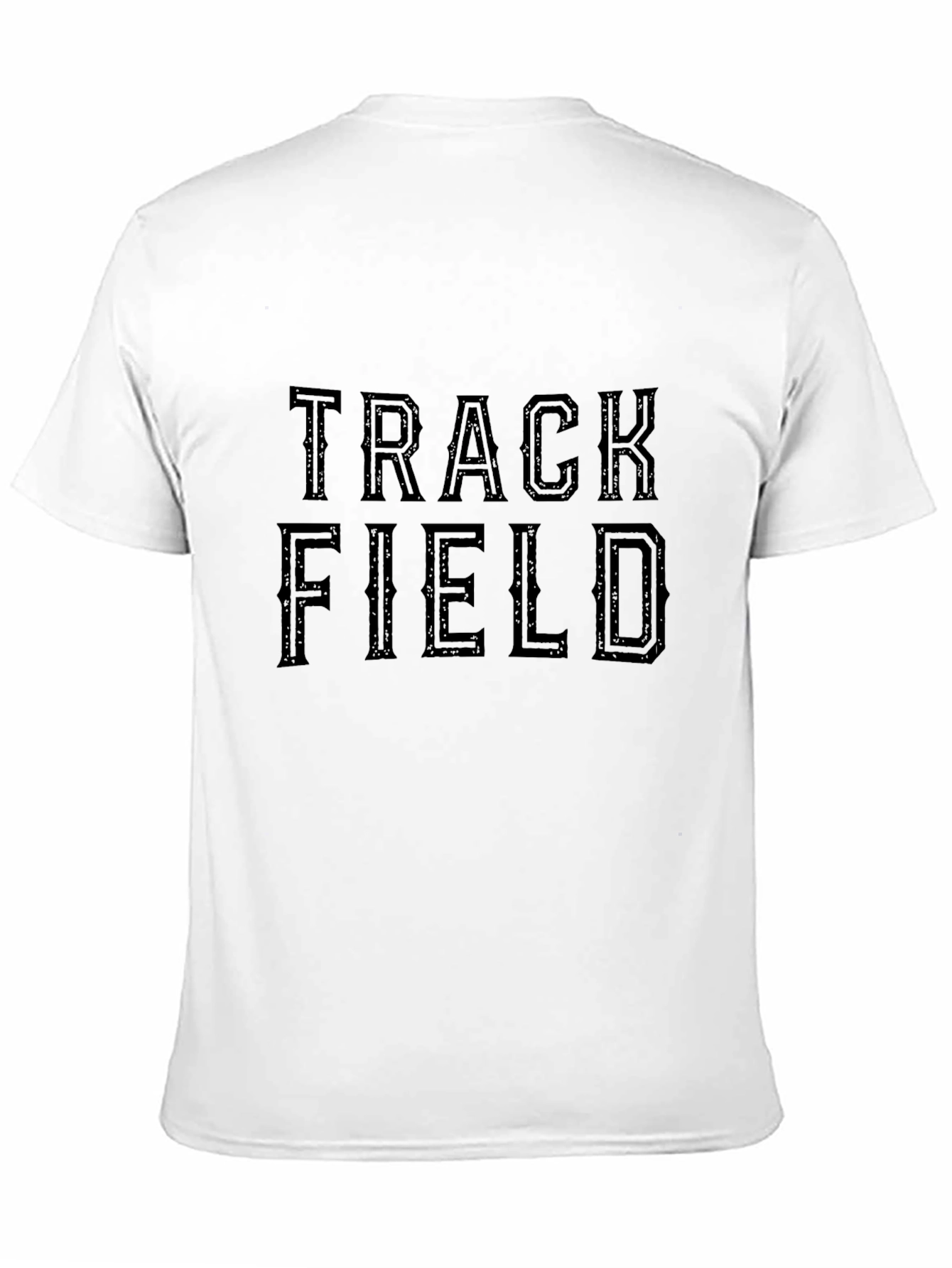 Track & Field Graphic Tee - Black Casual Shirt