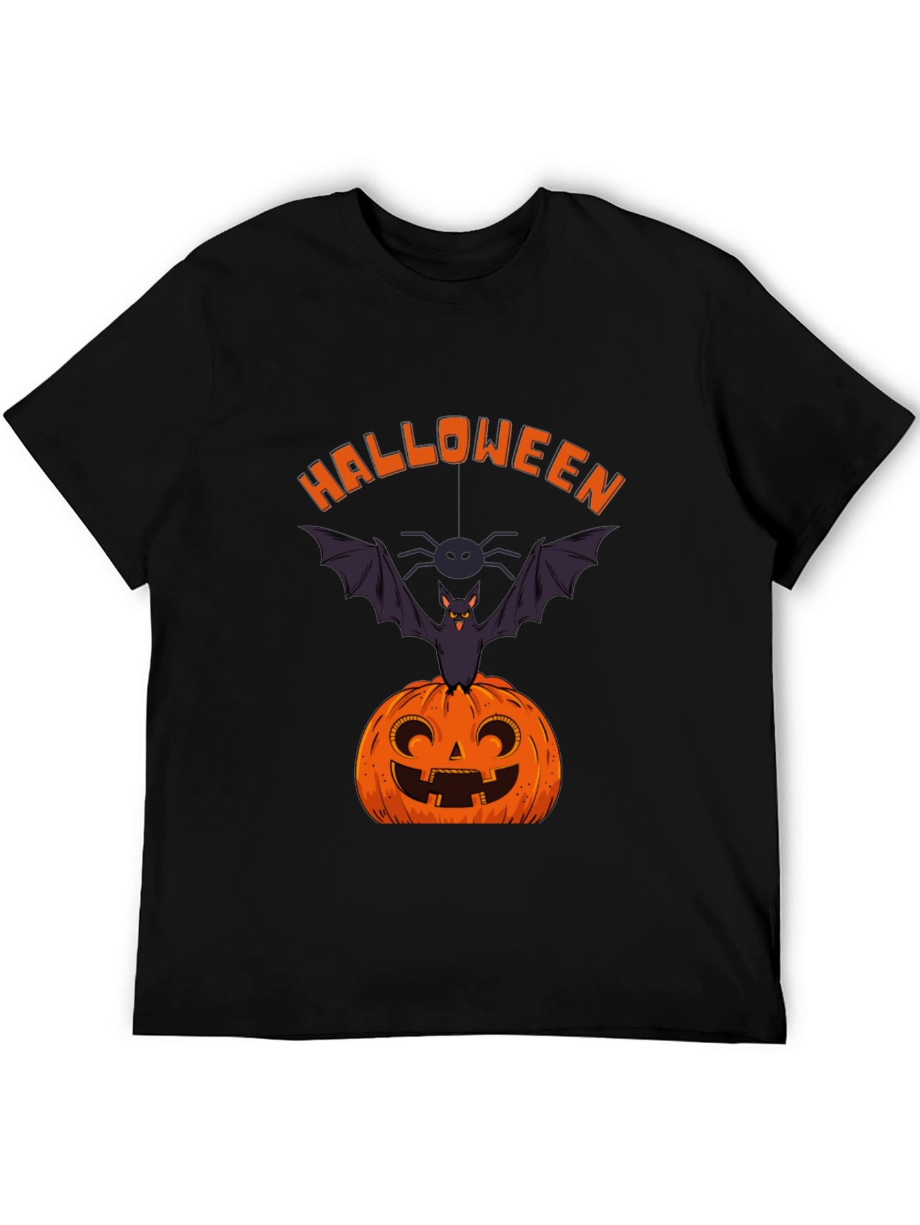 Halloween Pumpkin Bat Graphic Tee