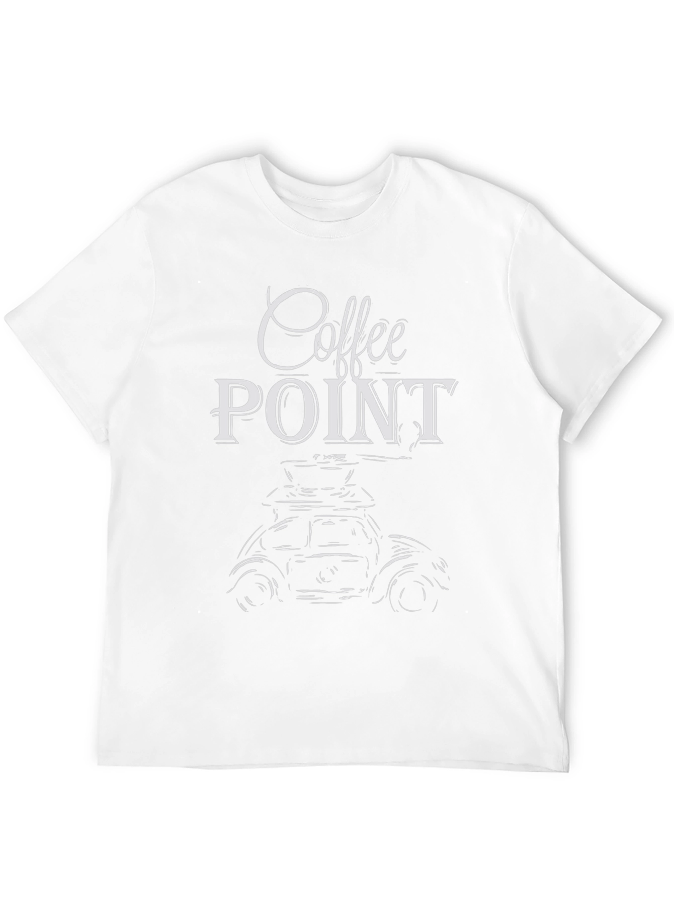 Coffee Point Graphic Tee - Black Cotton T-Shirt