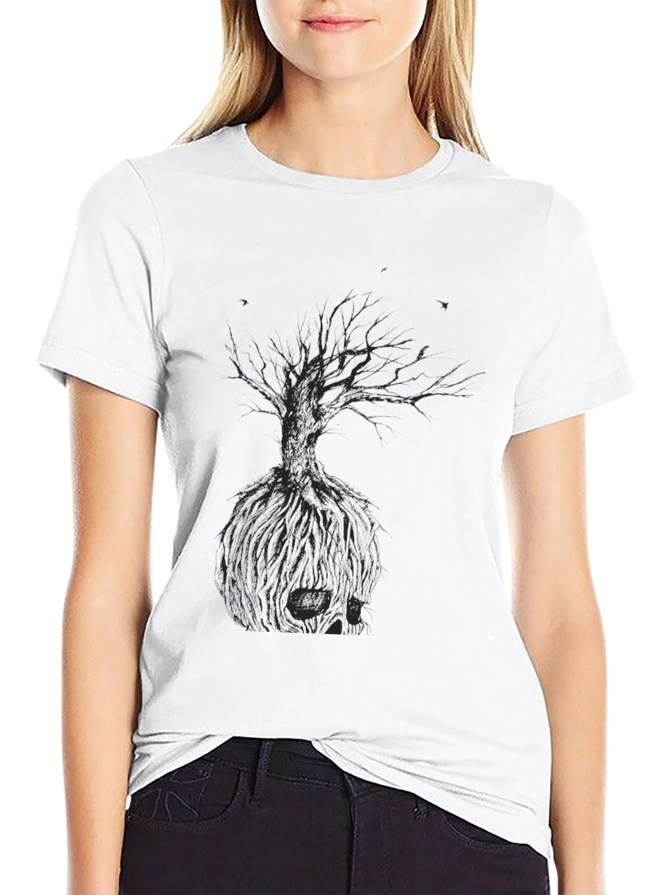 Black Tree Graphic Tee - Mens Casual Fit