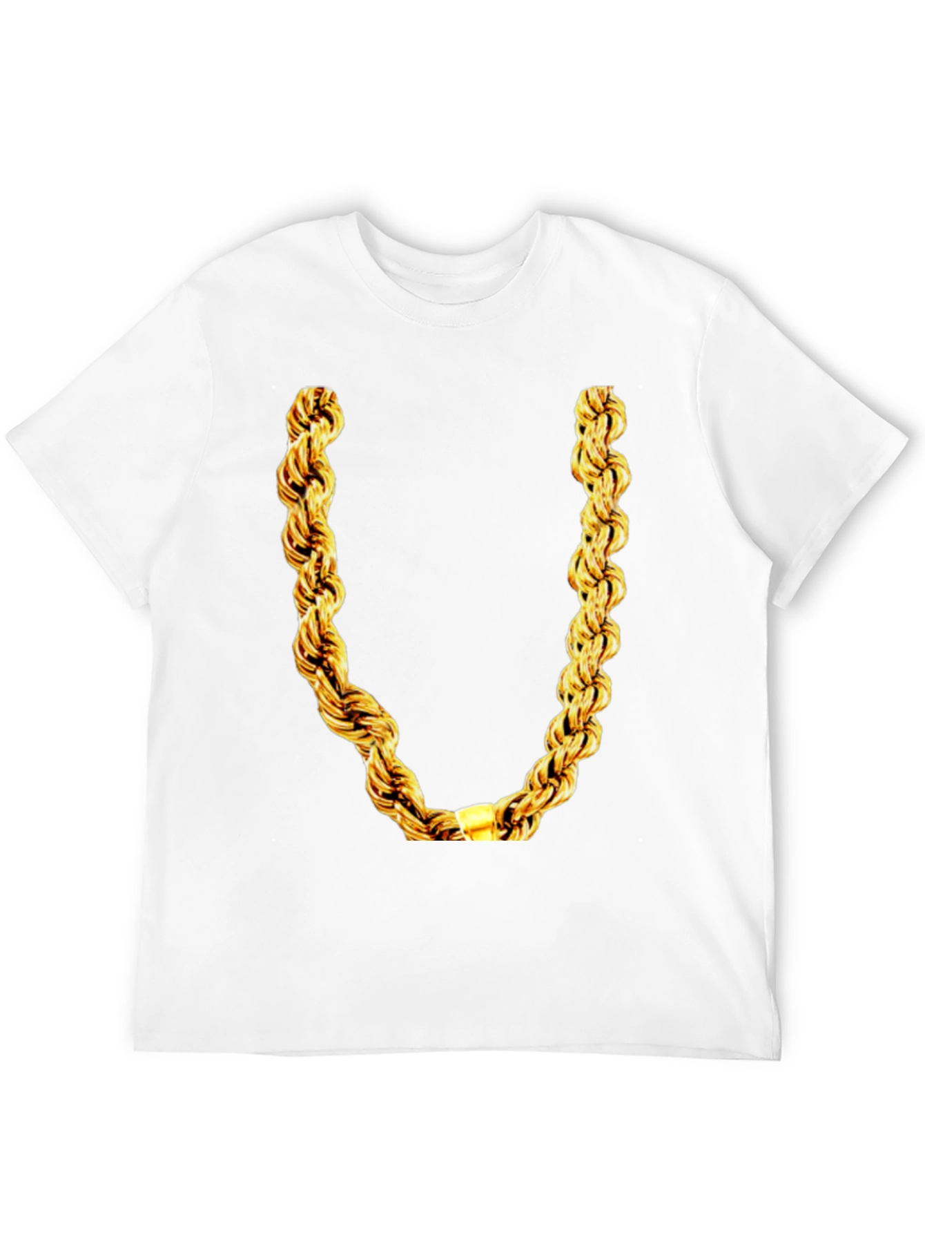 Gold Chain Graphic T-Shirt - Mens Black Tee