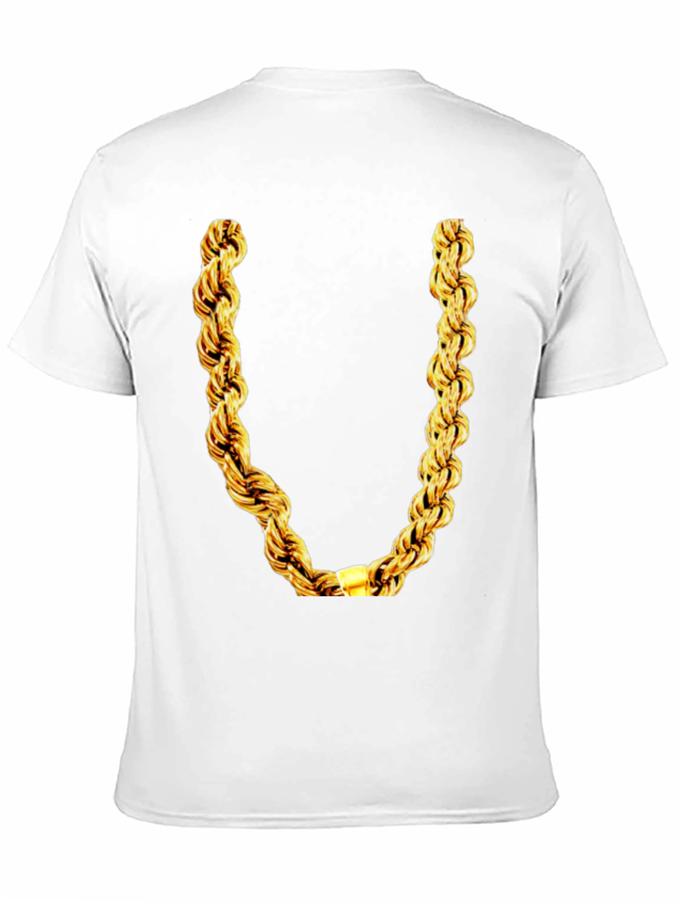 Gold Chain Graphic T-Shirt - Mens Black Tee