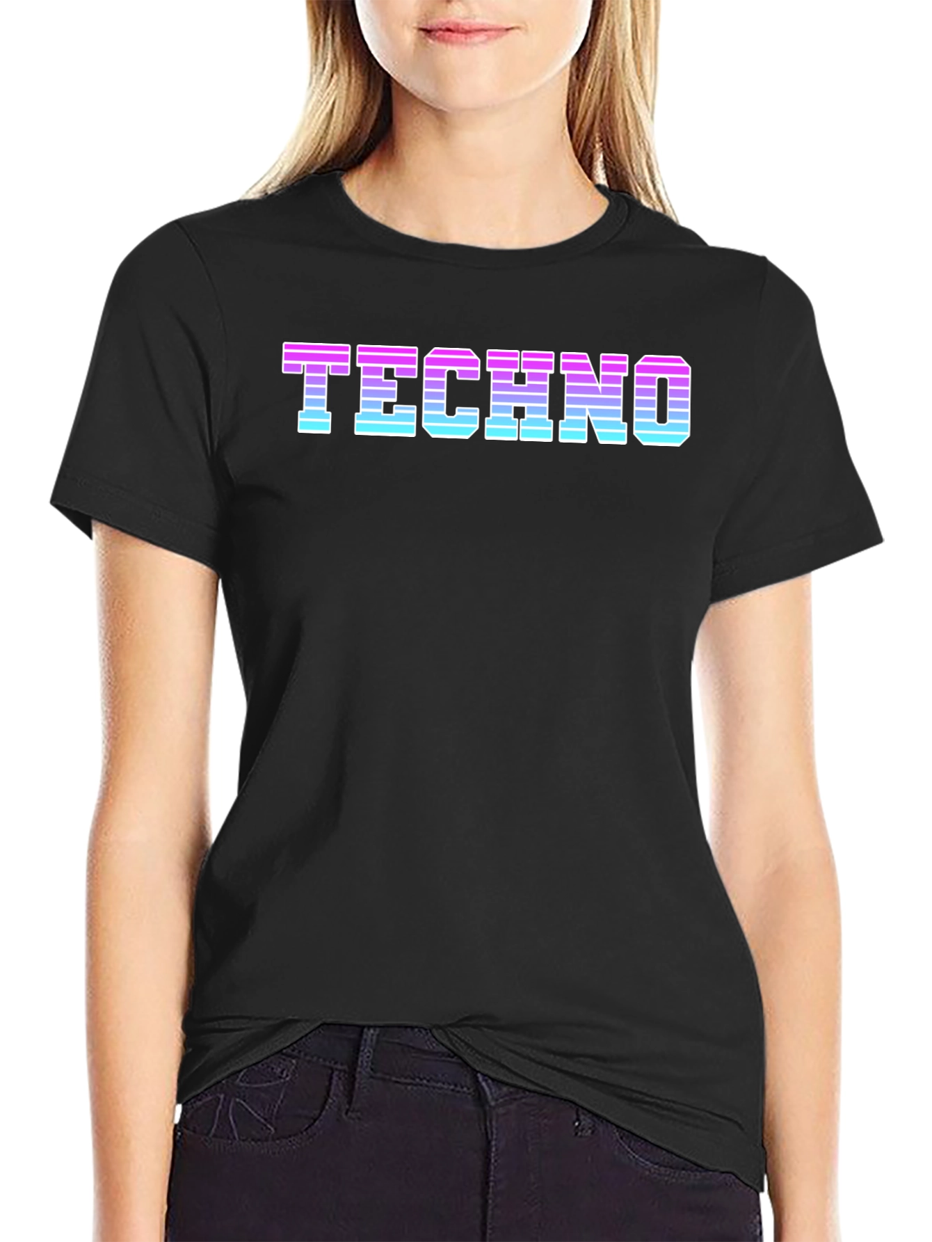 Retro Techno T-Shirt - 80s Style Rave Music Tee