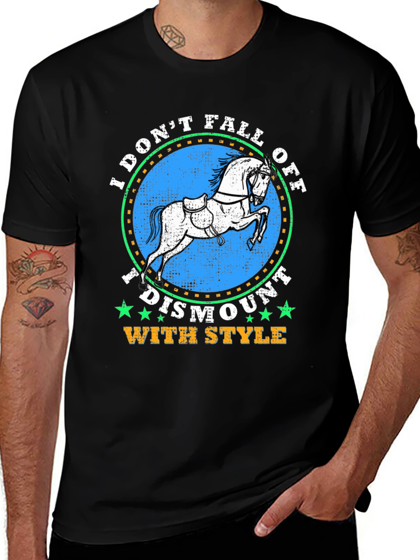 Equestrian Style T-Shirt - Dismount With Style