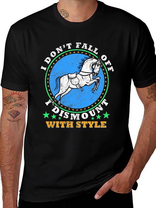 Equestrian Style T-Shirt - Dismount With Style