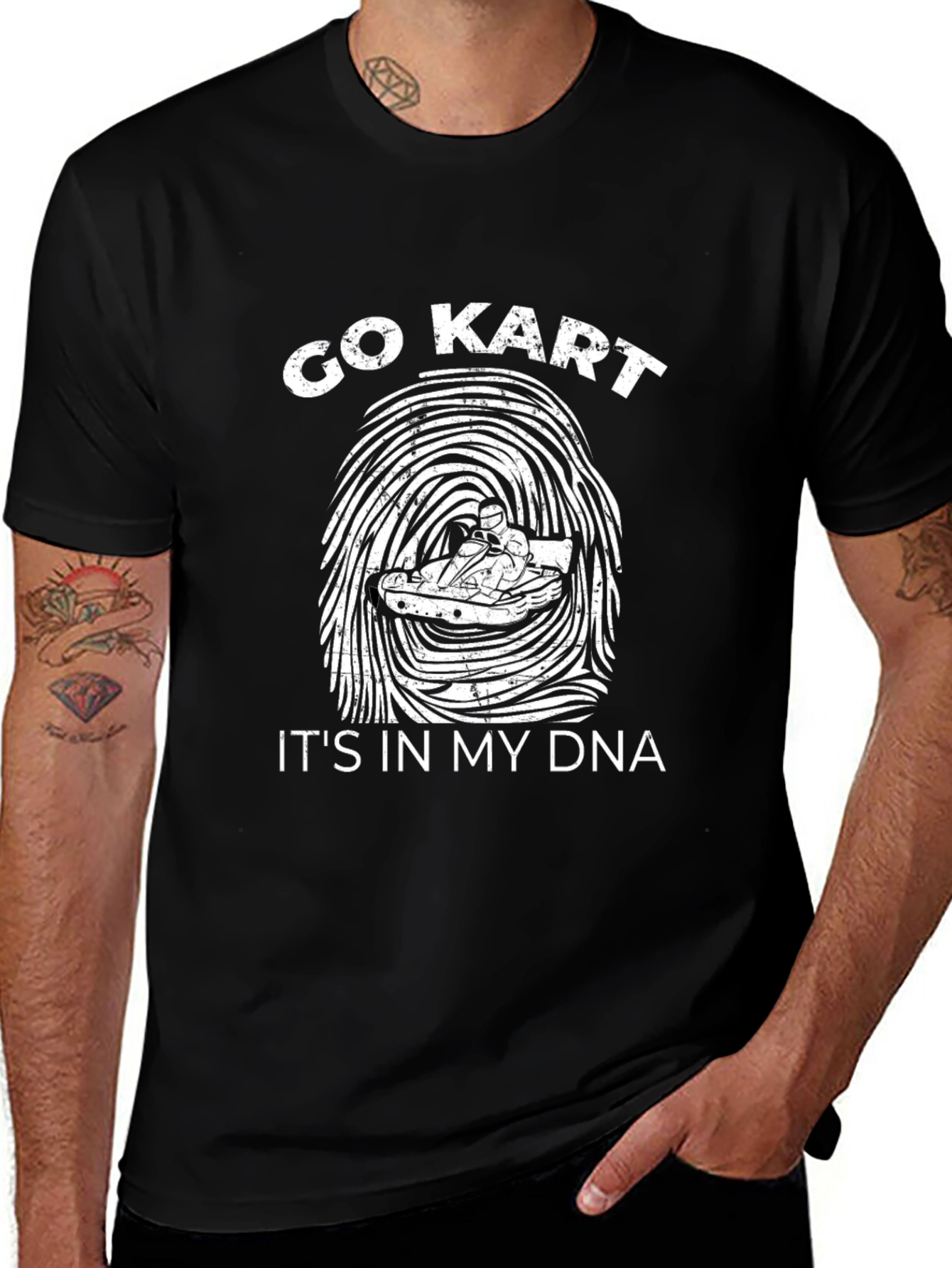 Go Kart DNA Black Graphic T-Shirt