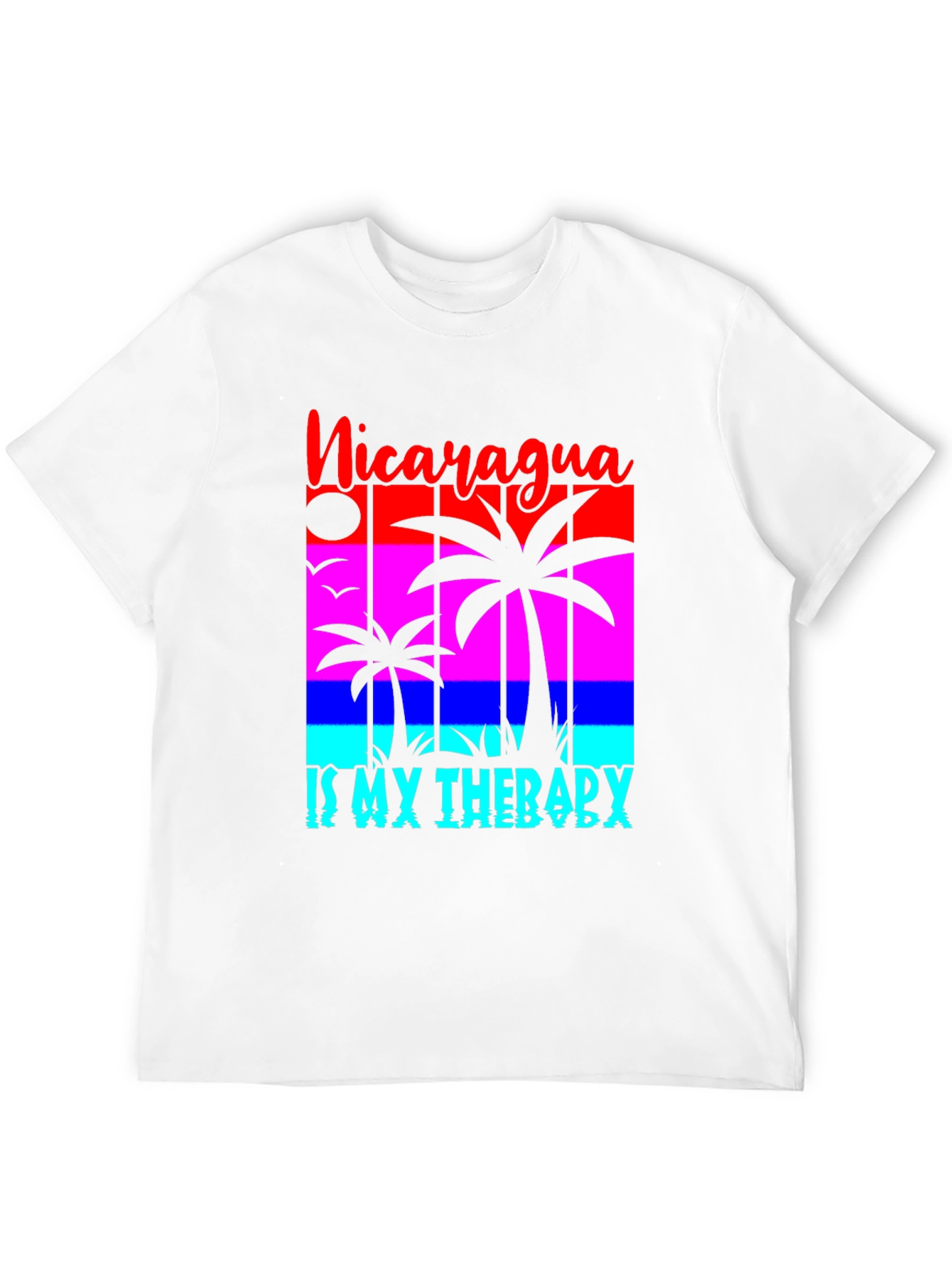 Nicaragua Therapy T-Shirt - Palm Tree Design