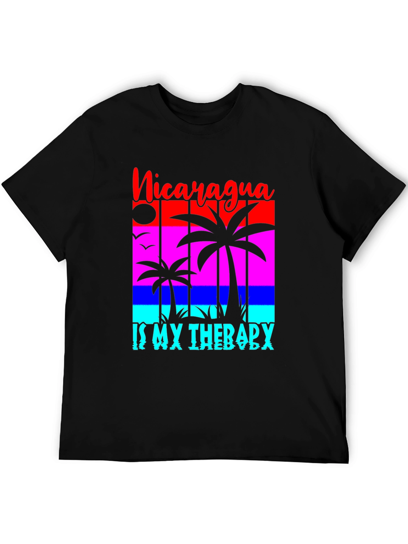 Nicaragua Therapy T-Shirt - Palm Tree Design