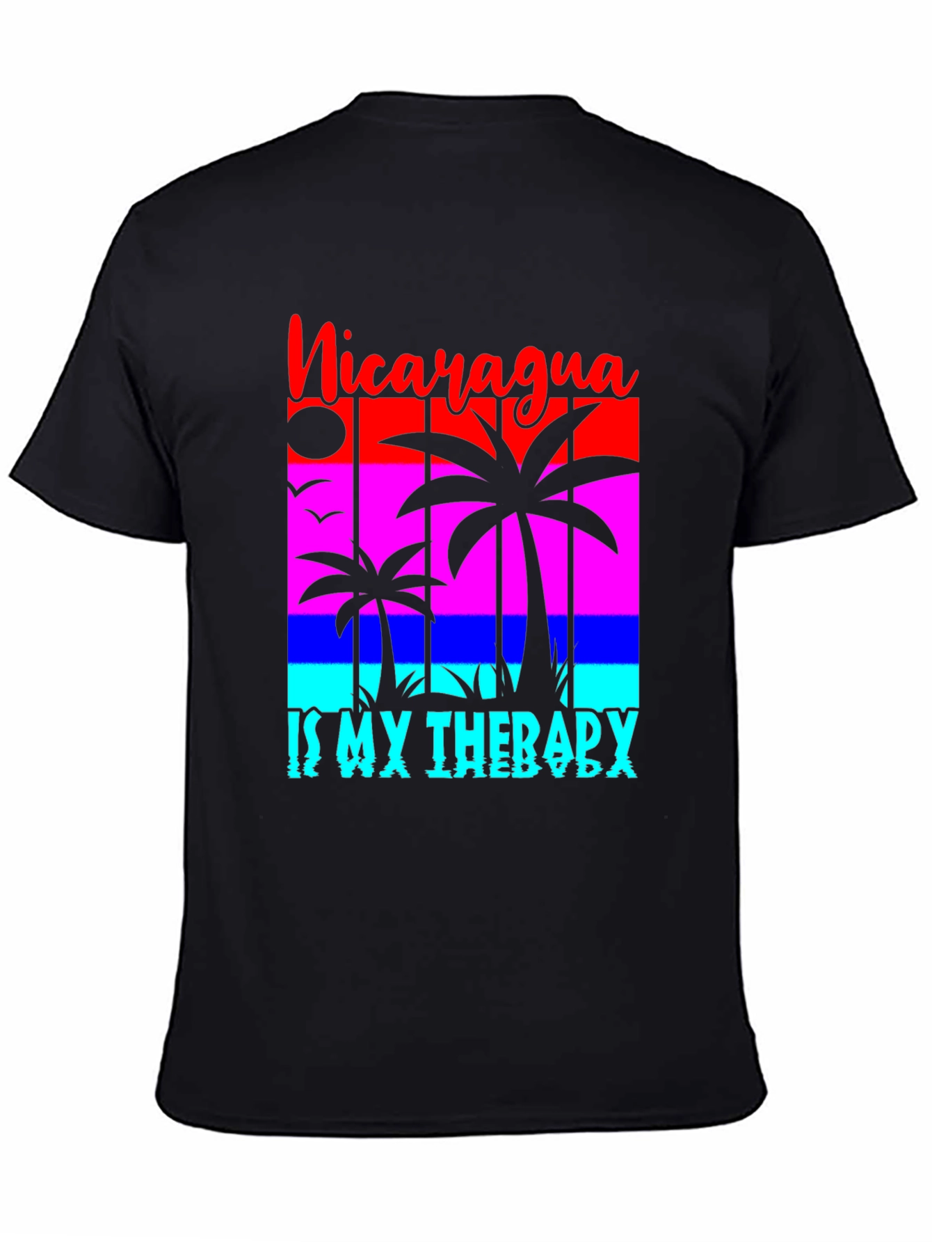 Nicaragua Therapy T-Shirt - Palm Tree Design
