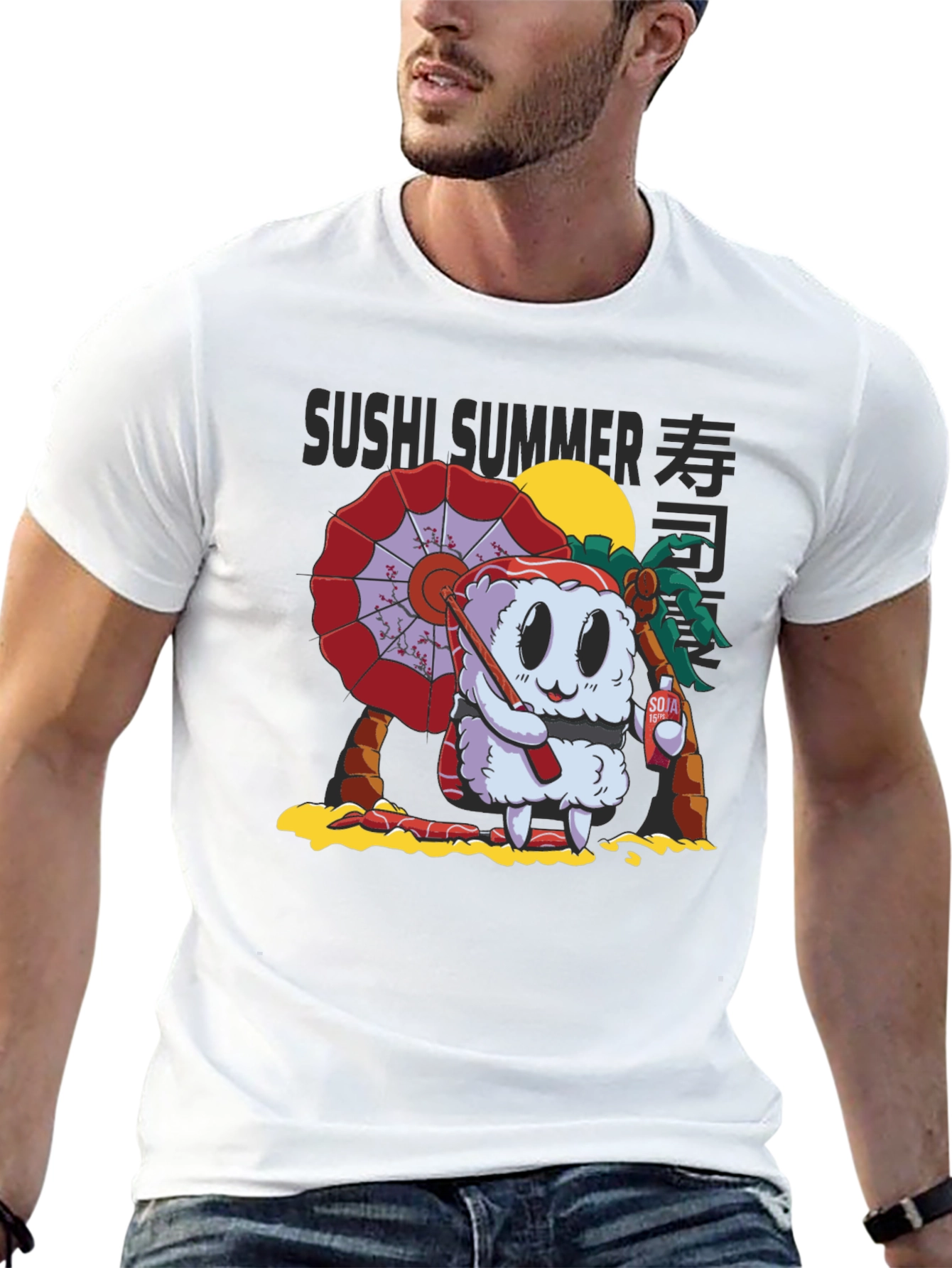 Sushi Summer Graphic T-Shirt