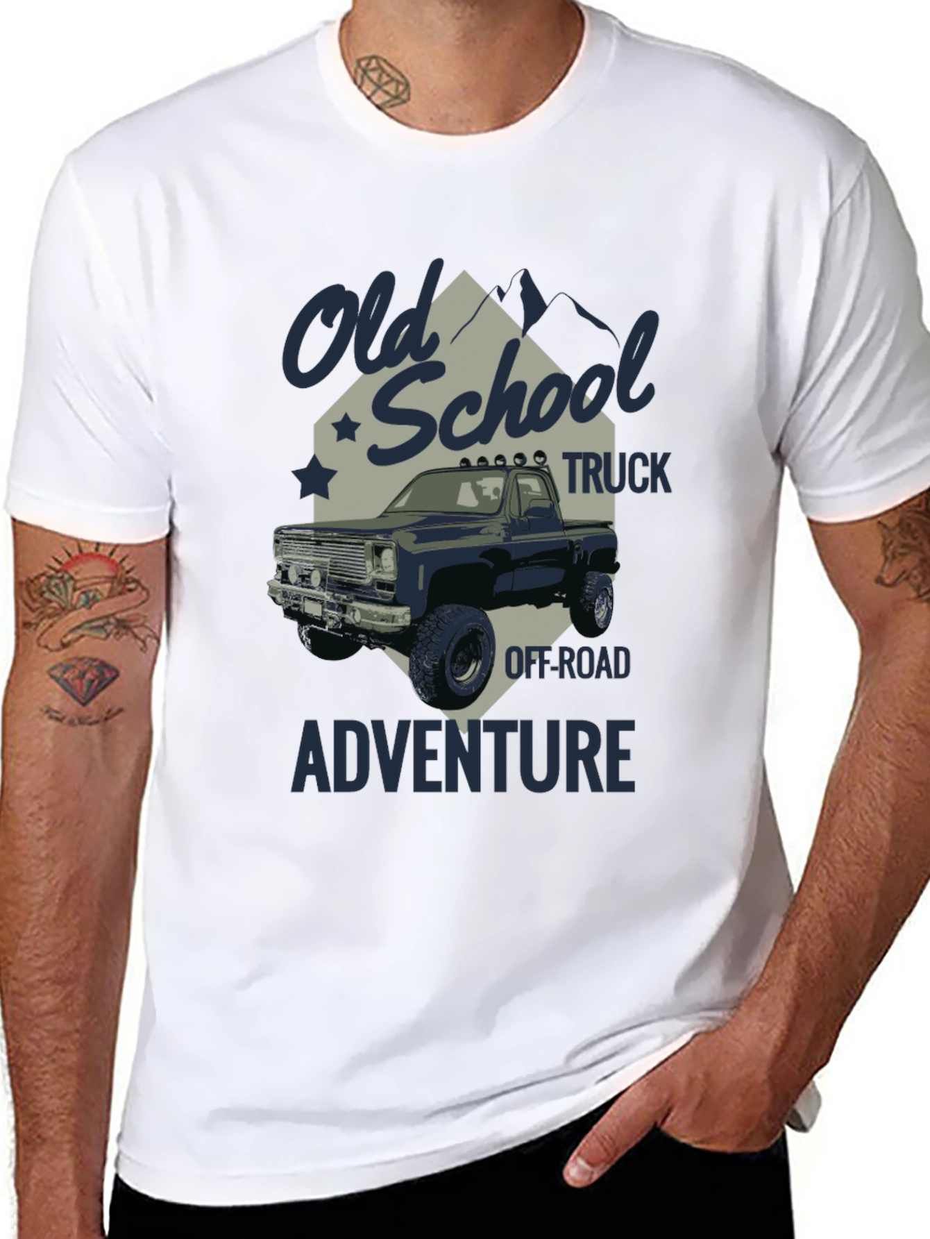 Old School Truck Adventure Graphic Tee