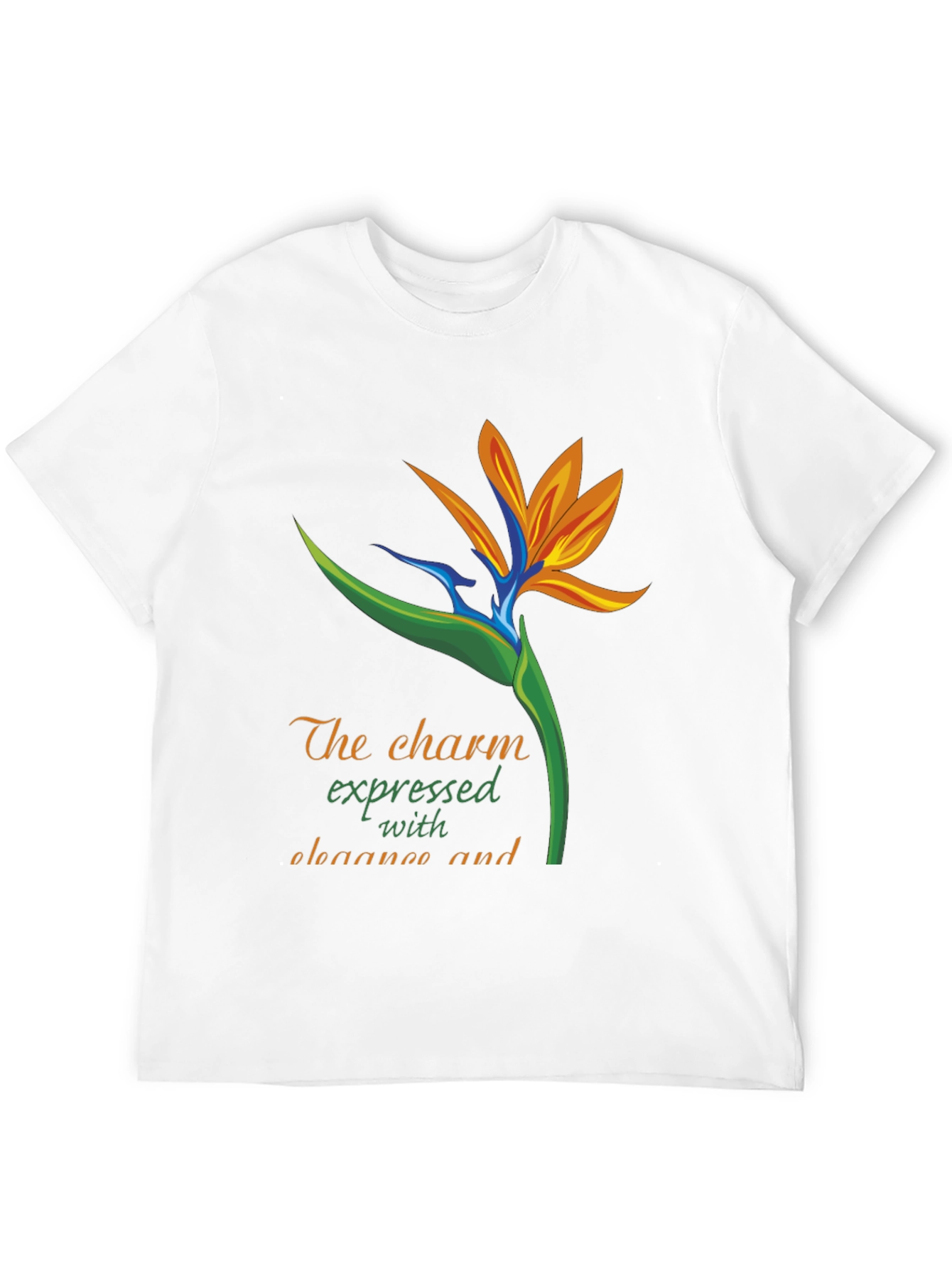 Bird of Paradise Graphic Tee - Expressive & Elegant