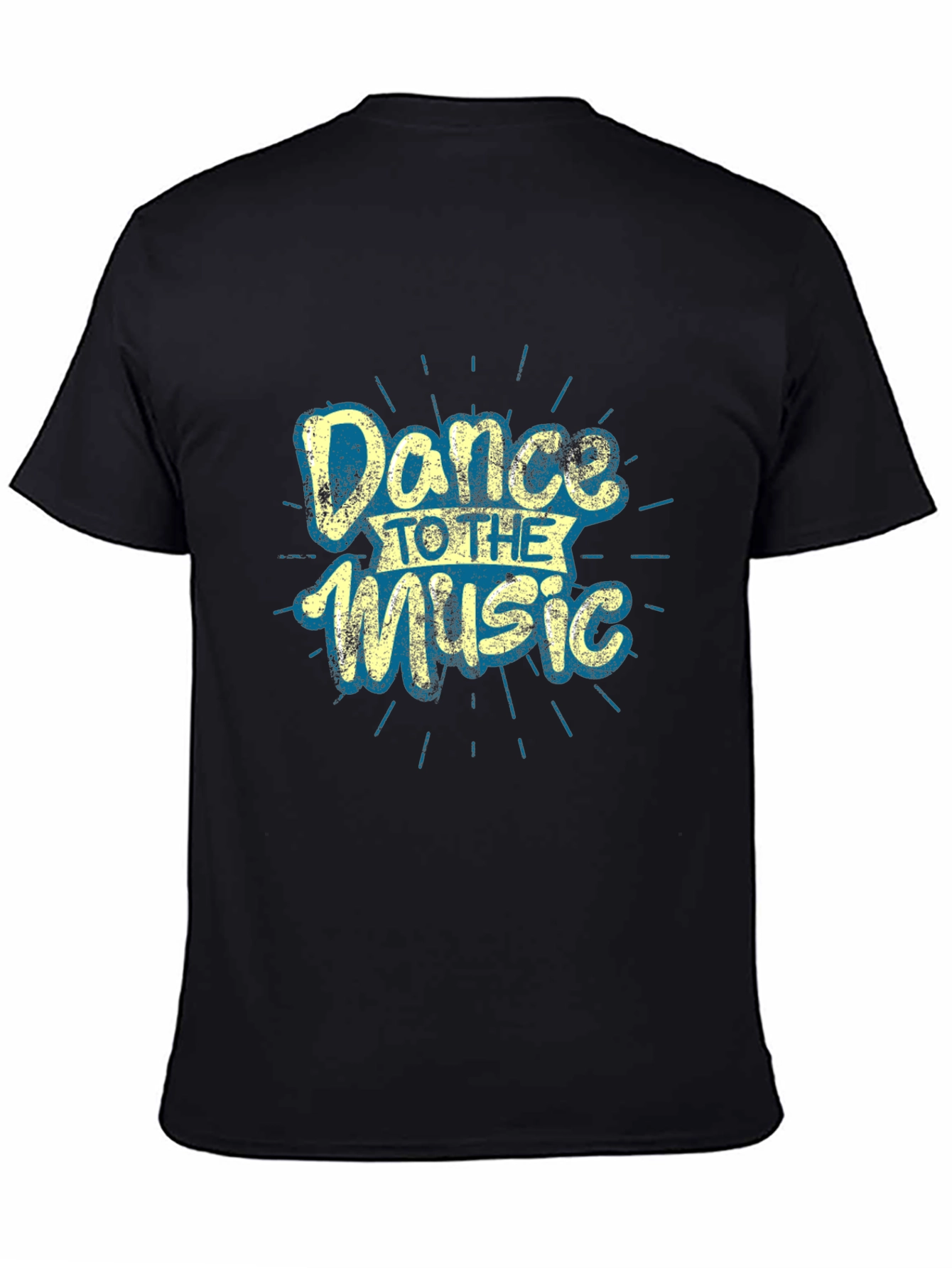 Dance to the Music Graphic Tee - Black