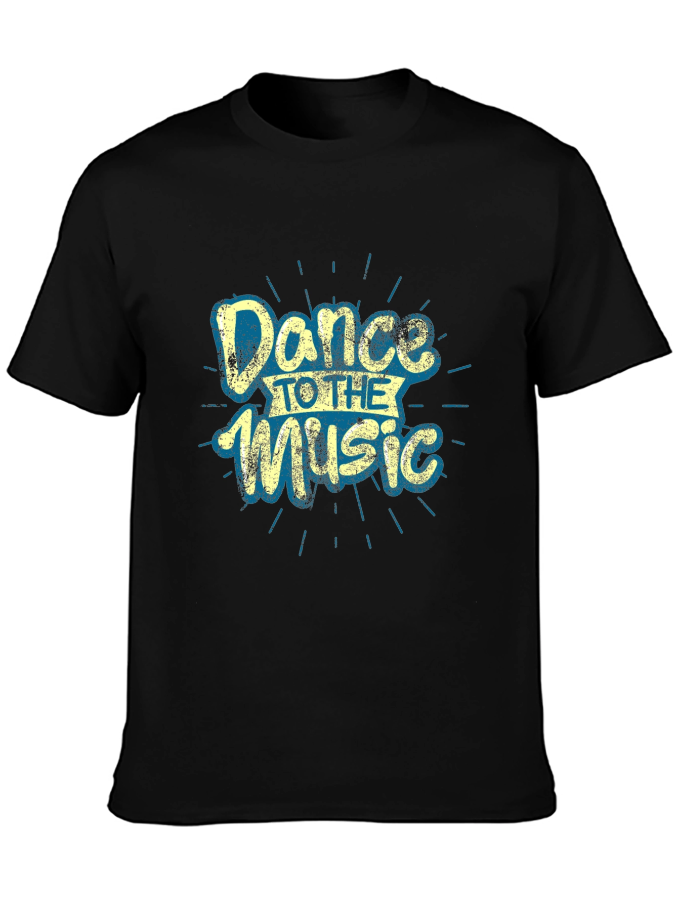 Dance to the Music Graphic Tee - Black