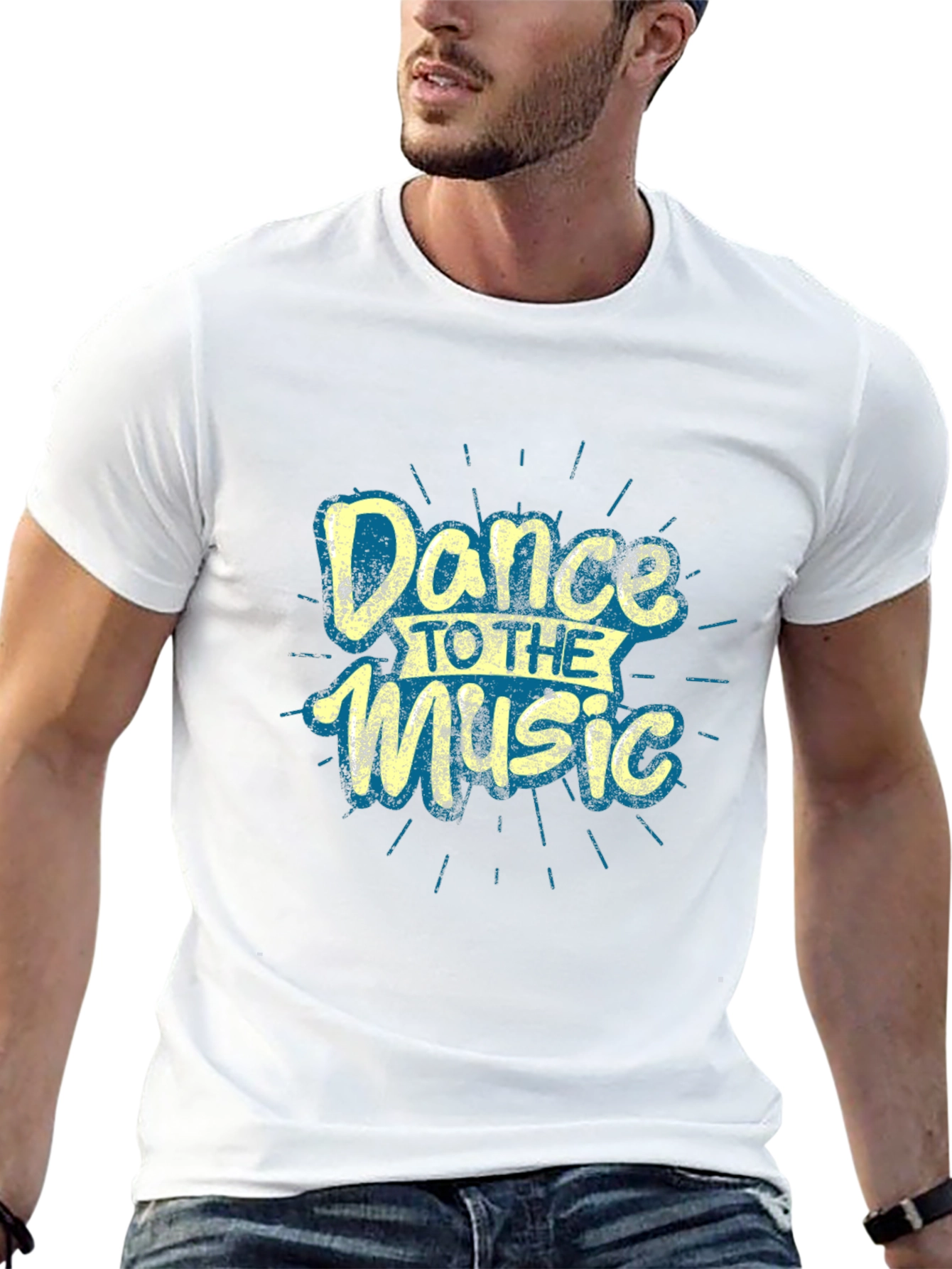 Dance to the Music Graphic Tee - Black