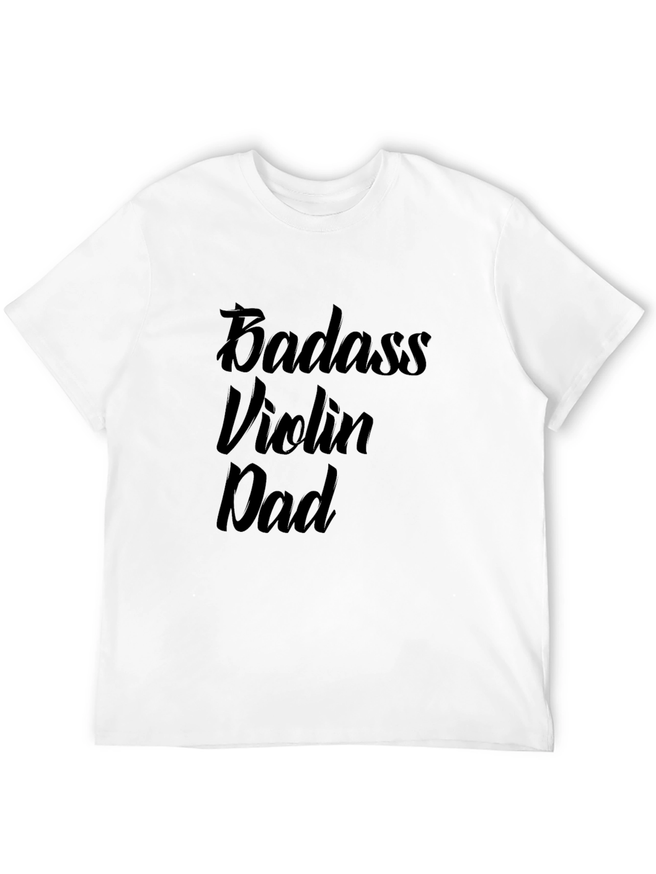 Badass Violin Dad Graphic Tee - Black