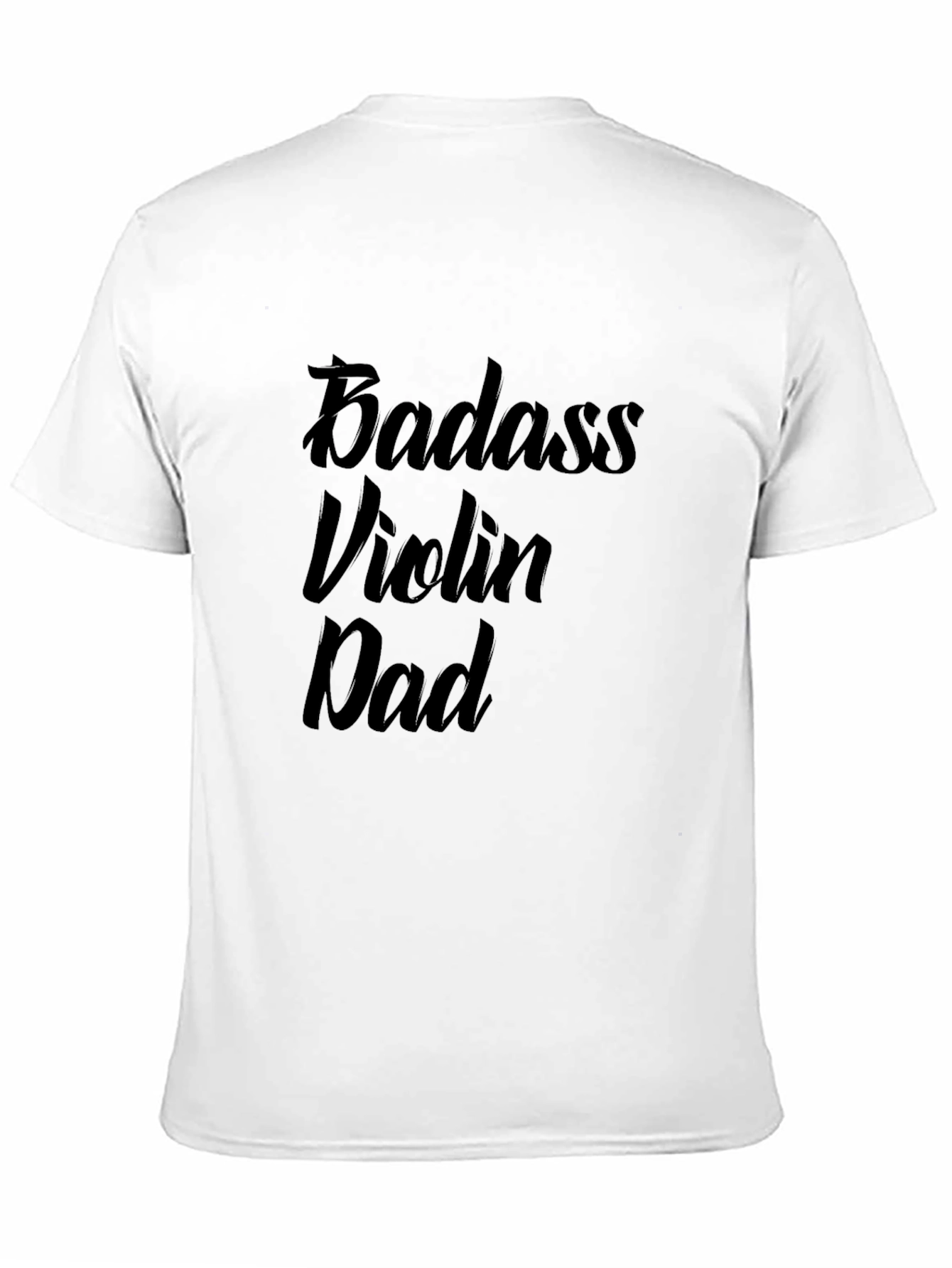 Badass Violin Dad Graphic Tee - Black