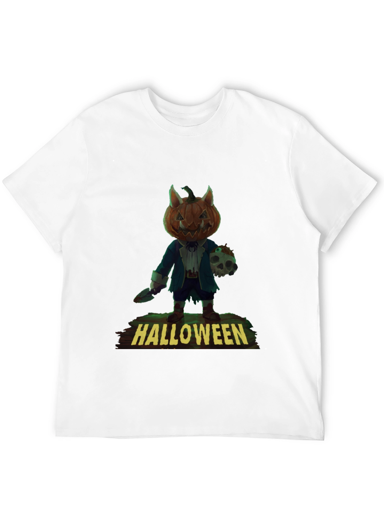 Halloween Pumpkin Monster Graphic Tee