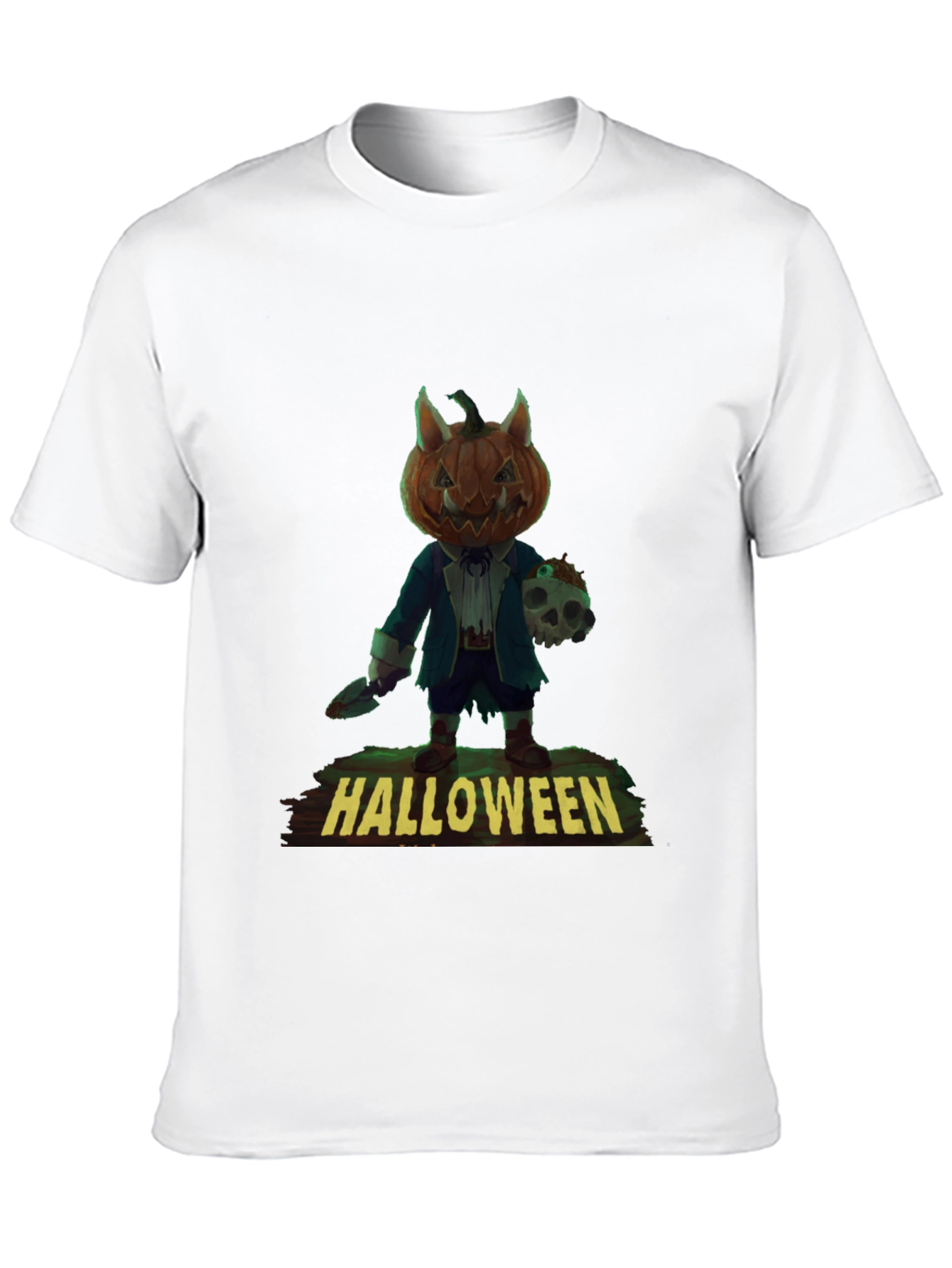 Halloween Pumpkin Monster Graphic Tee