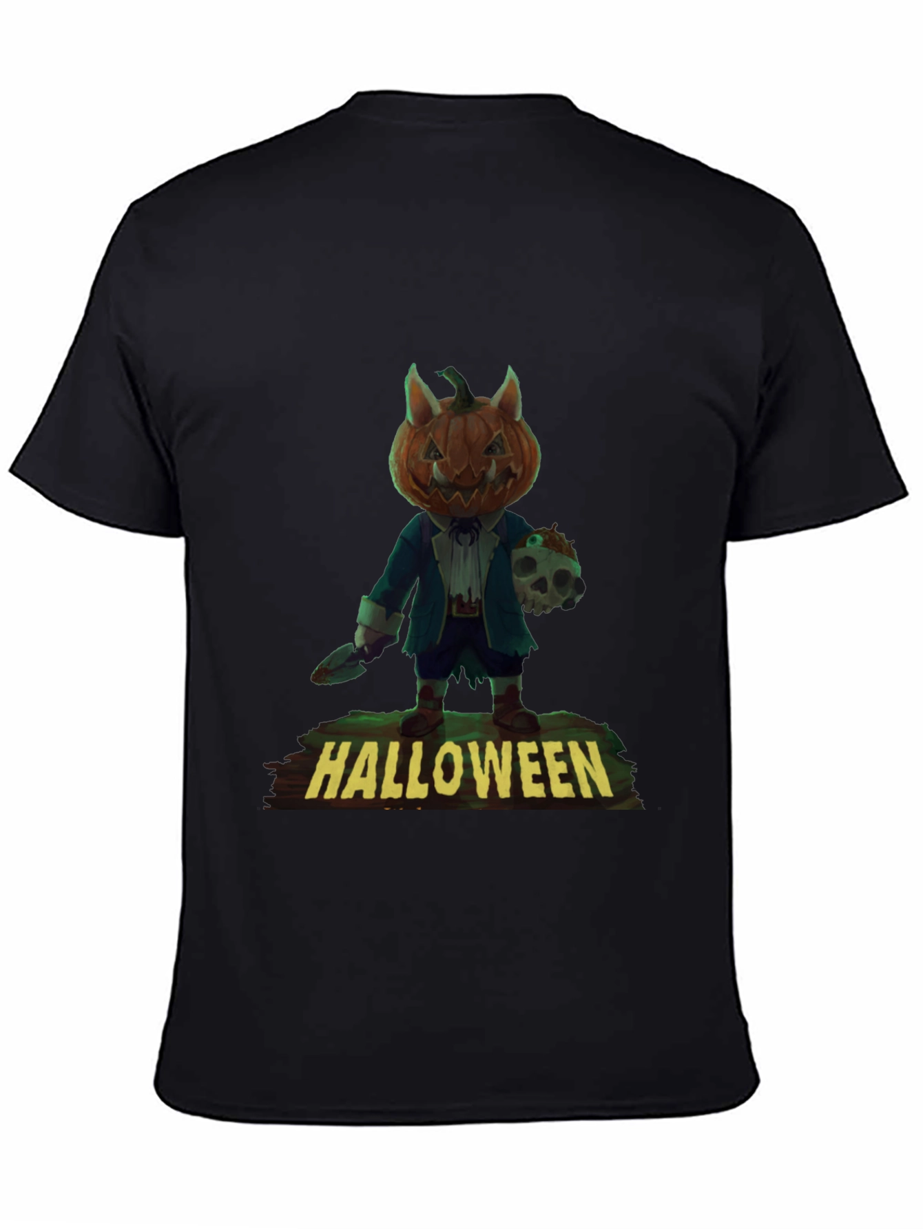 Halloween Pumpkin Monster Graphic Tee