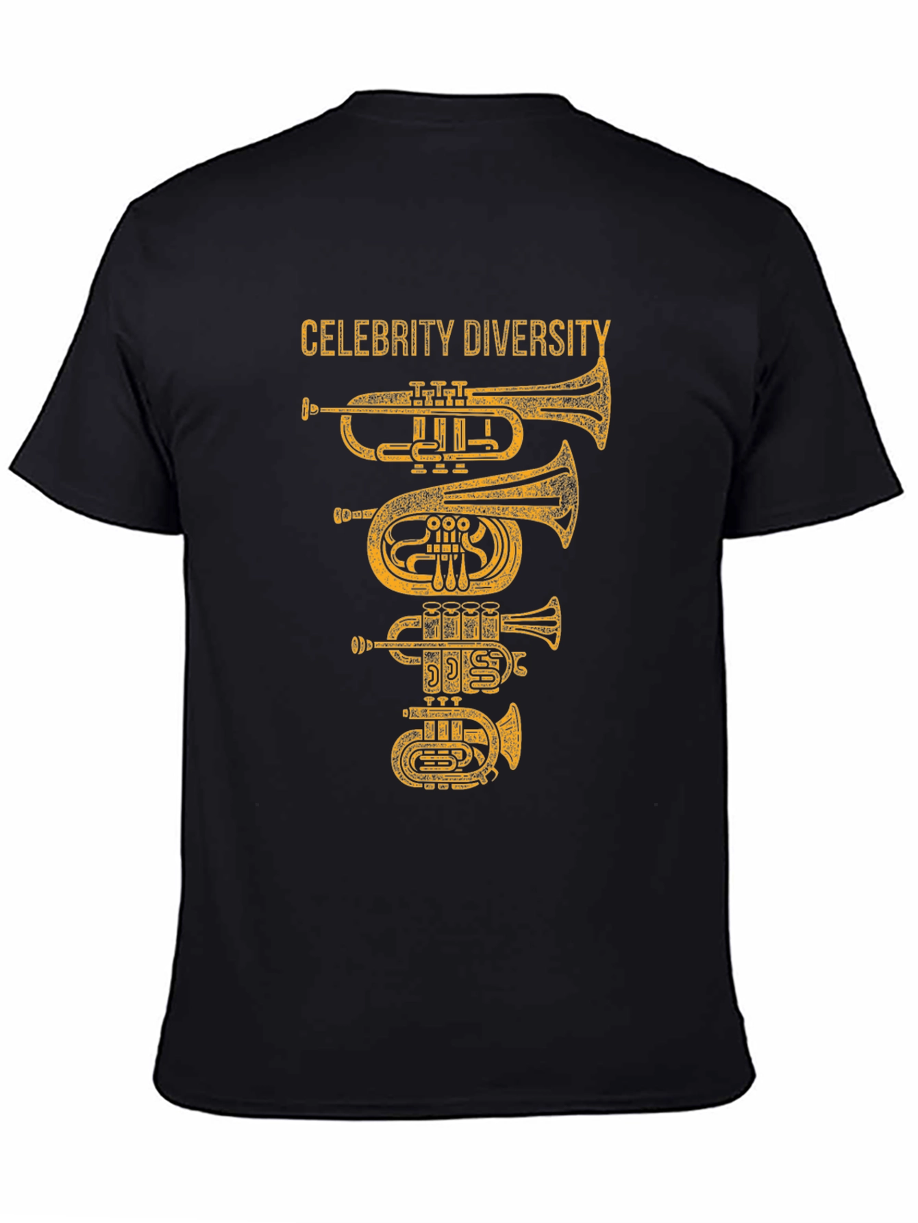 Celebrity Diversity Trumpet Graphic T-Shirt