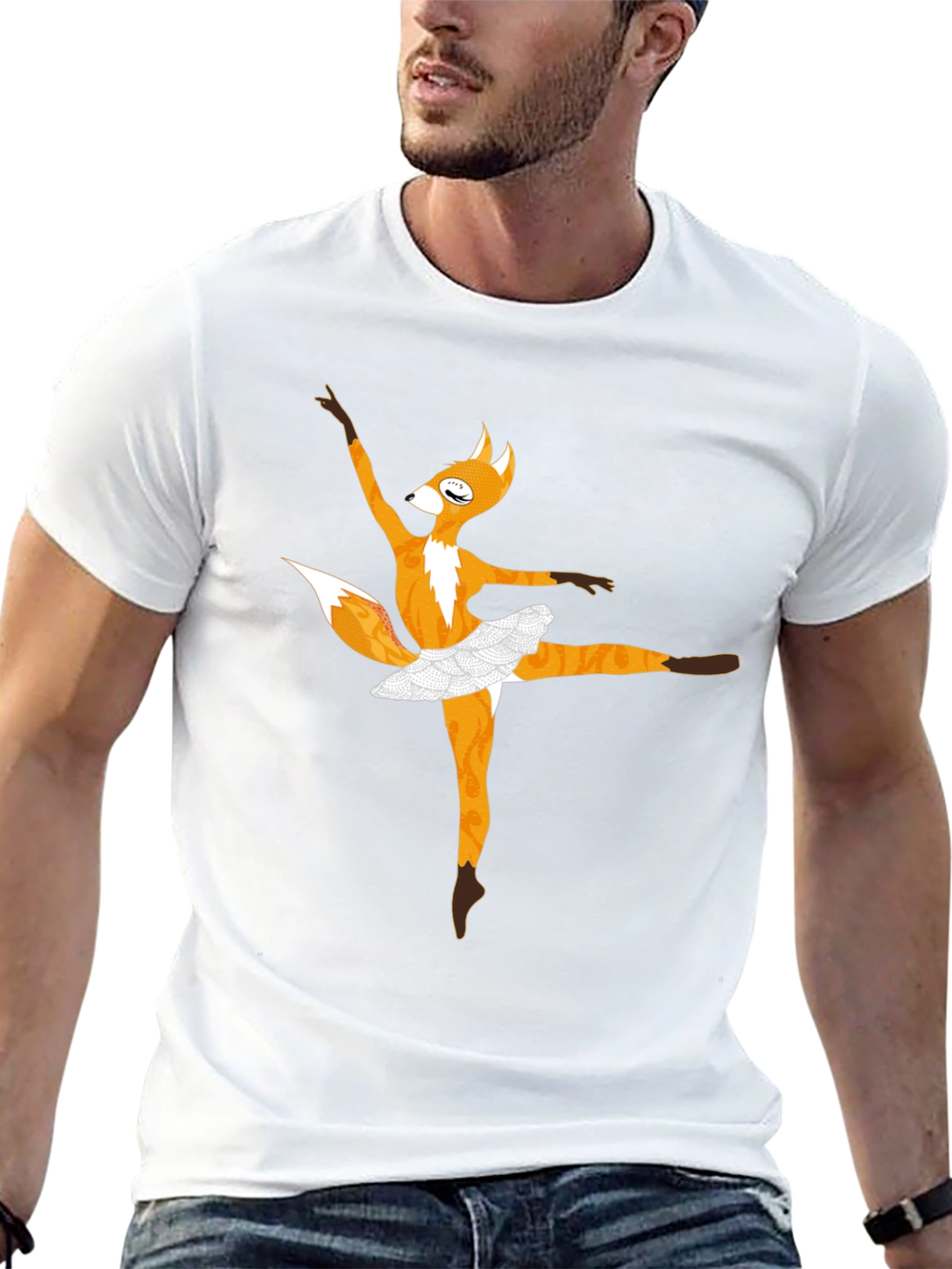 Dancing Fox T-Shirt - Fun Novelty Tee