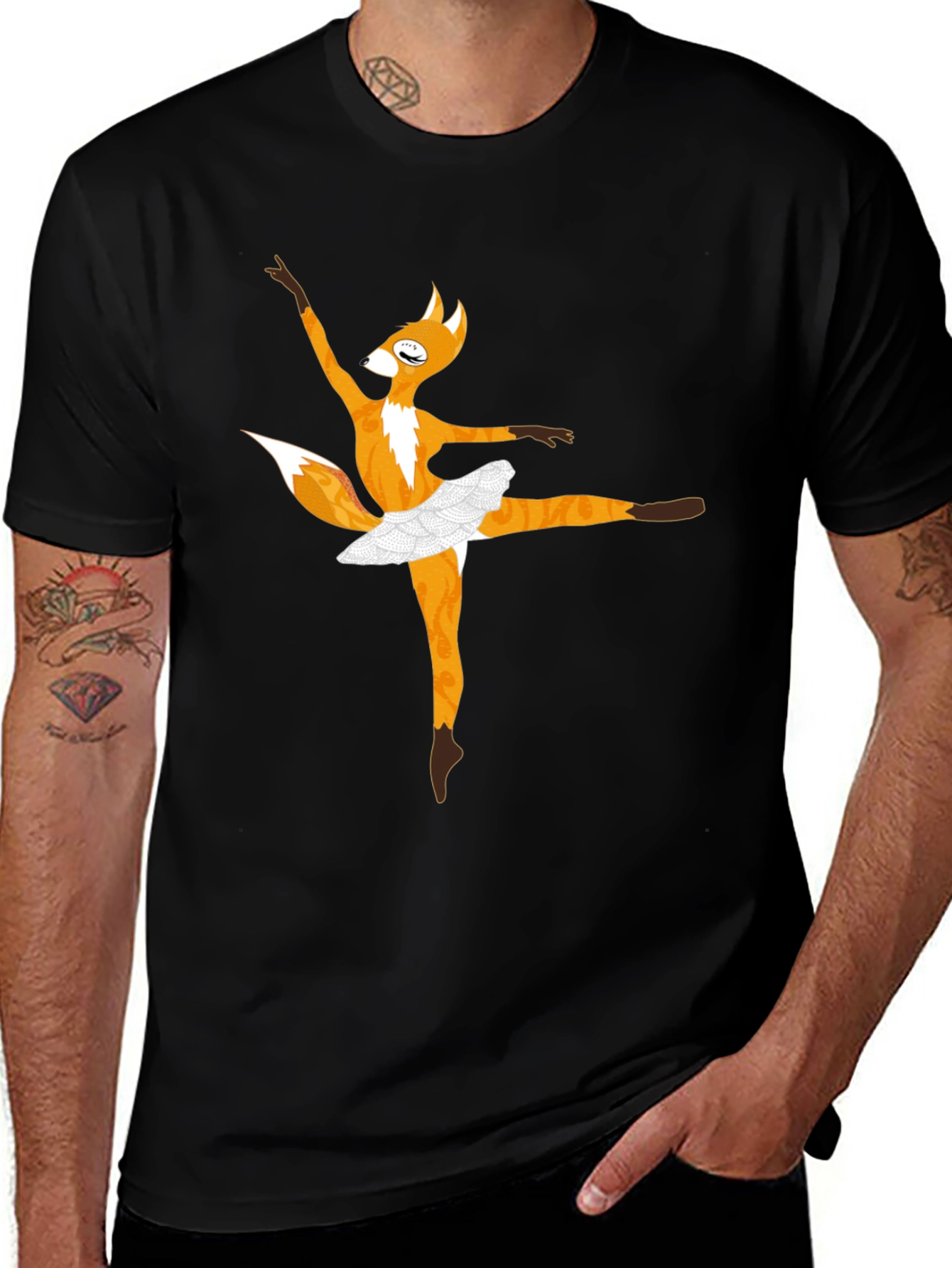 Dancing Fox T-Shirt - Fun Novelty Tee